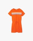 Kleedjes - Oranje jurk met strepen BESTies