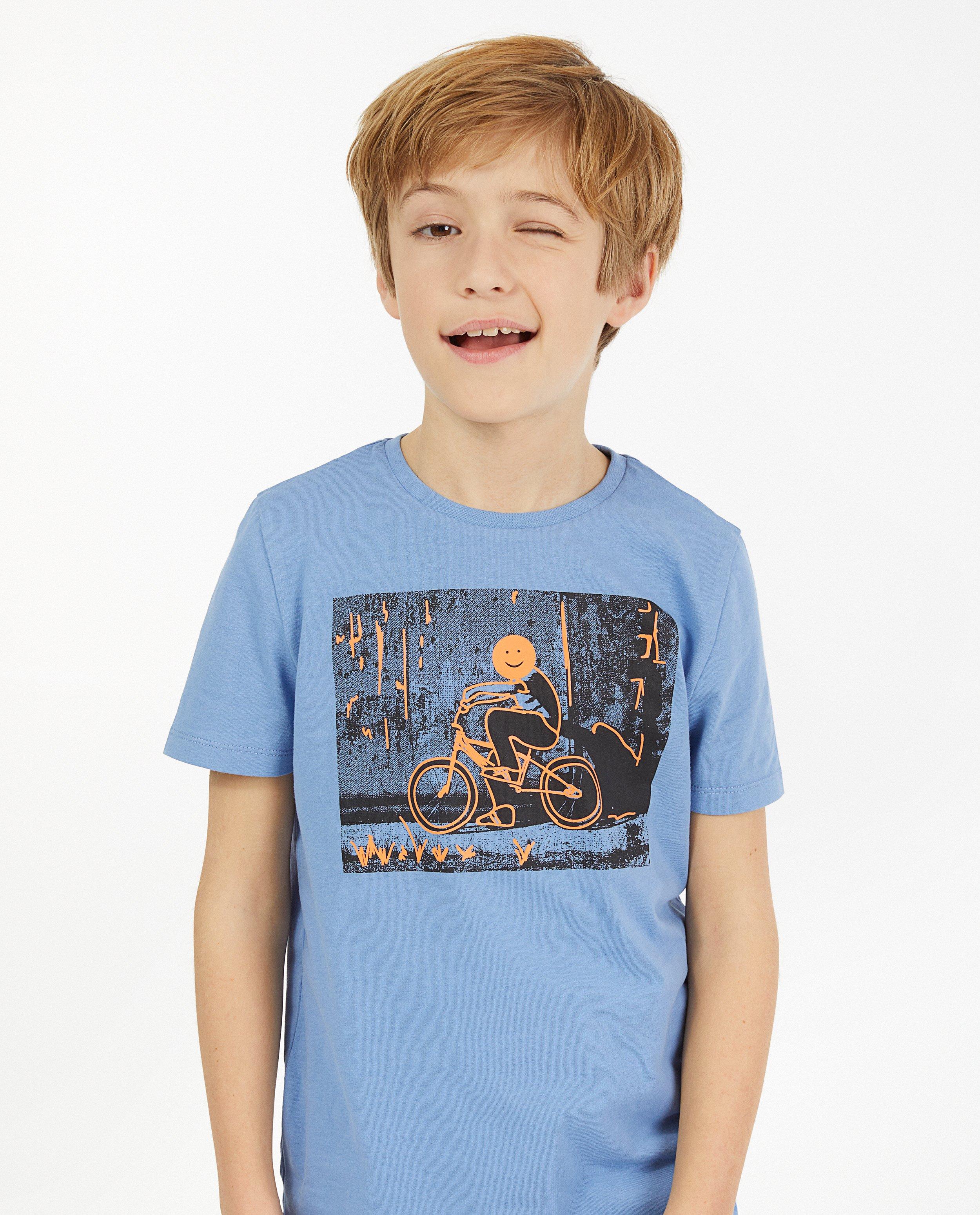 T-shirts - Grijs T-shirt met print BESTies
