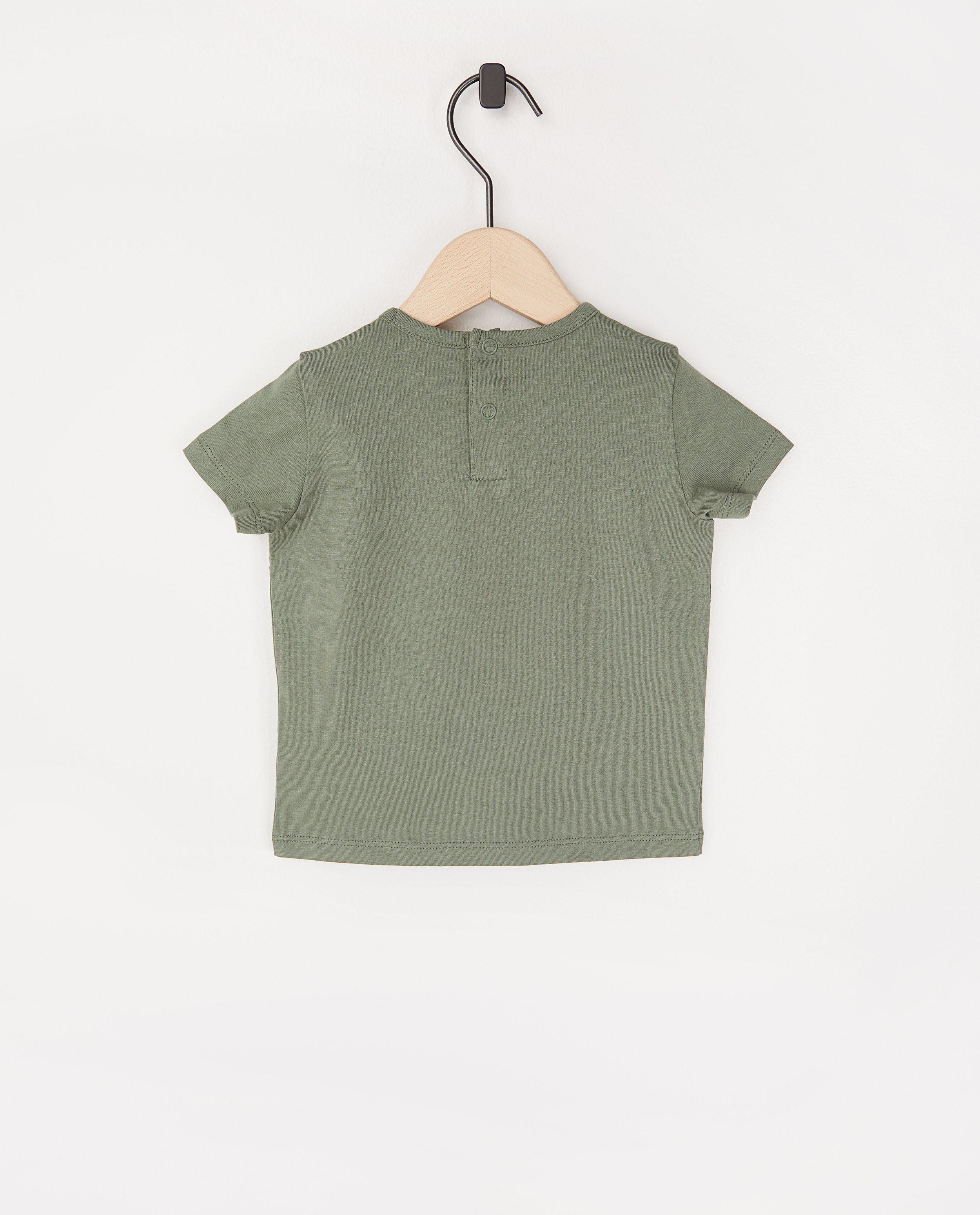 T-shirts - Twinning baby T-shirt met opschrift