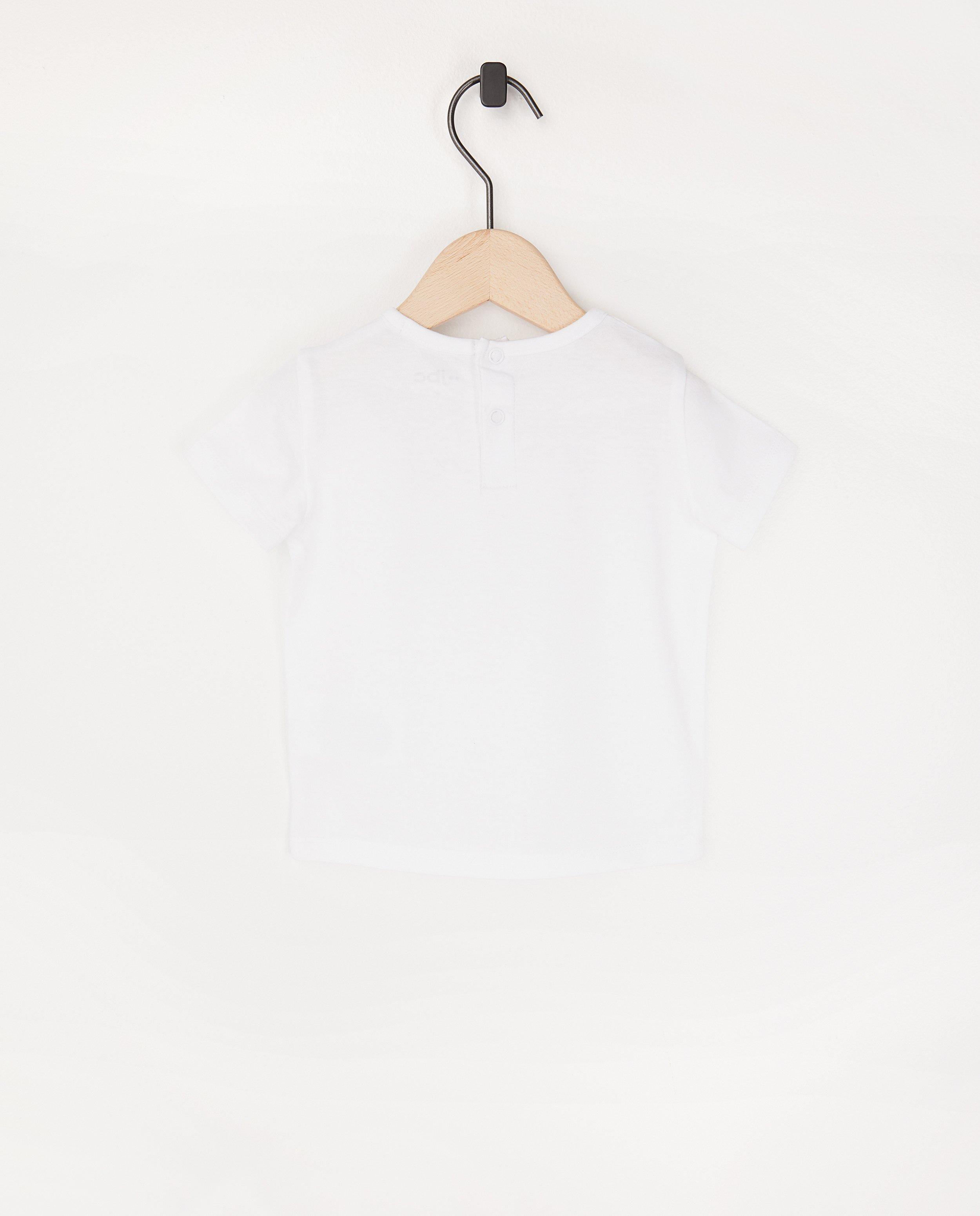 T-shirts - Twinning baby T-shirt met opschrift