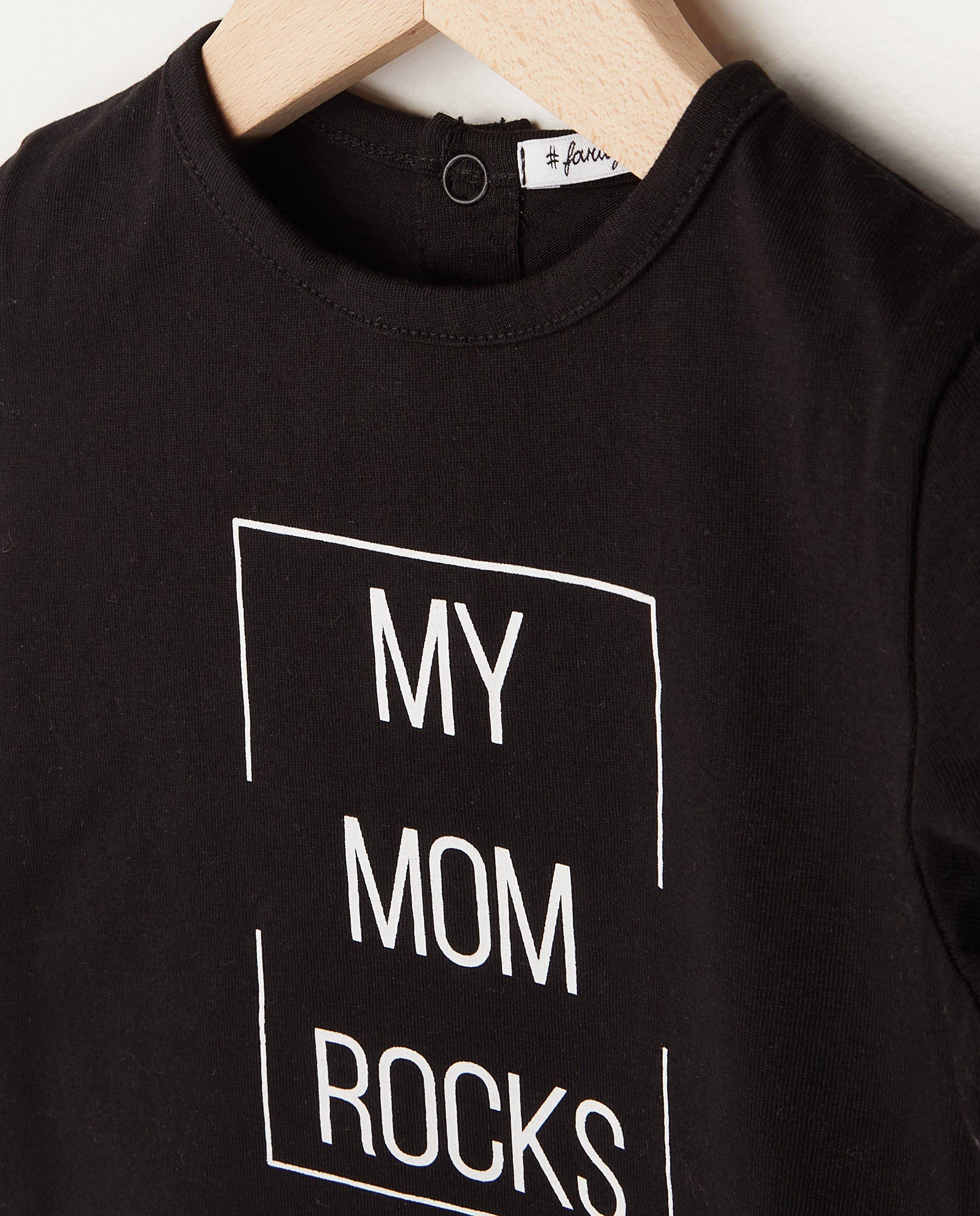 T-shirts - Twinning baby T-shirt met opschrift