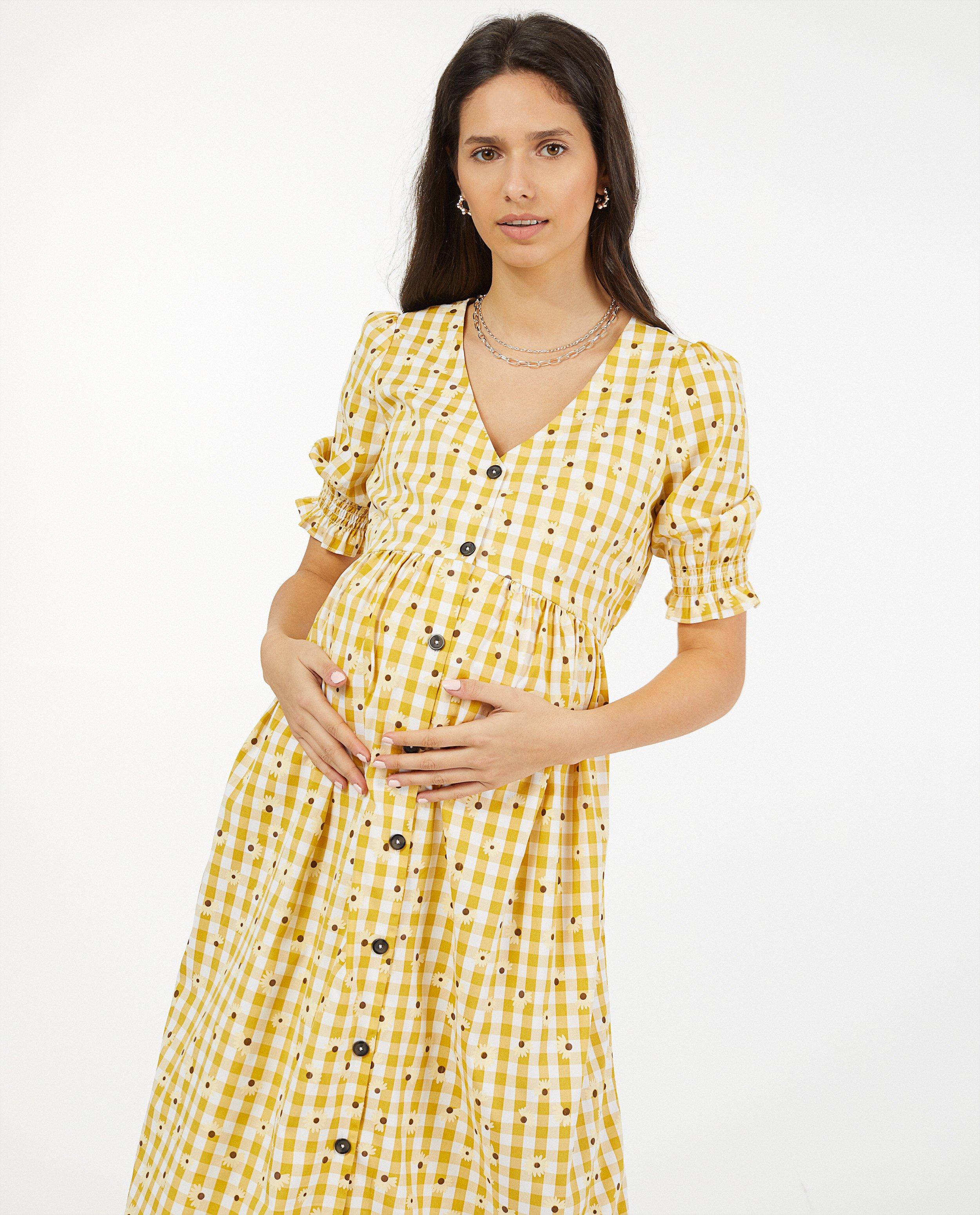 Geruite jurk met print JoliRonde - bloemenprint - Joli Ronde