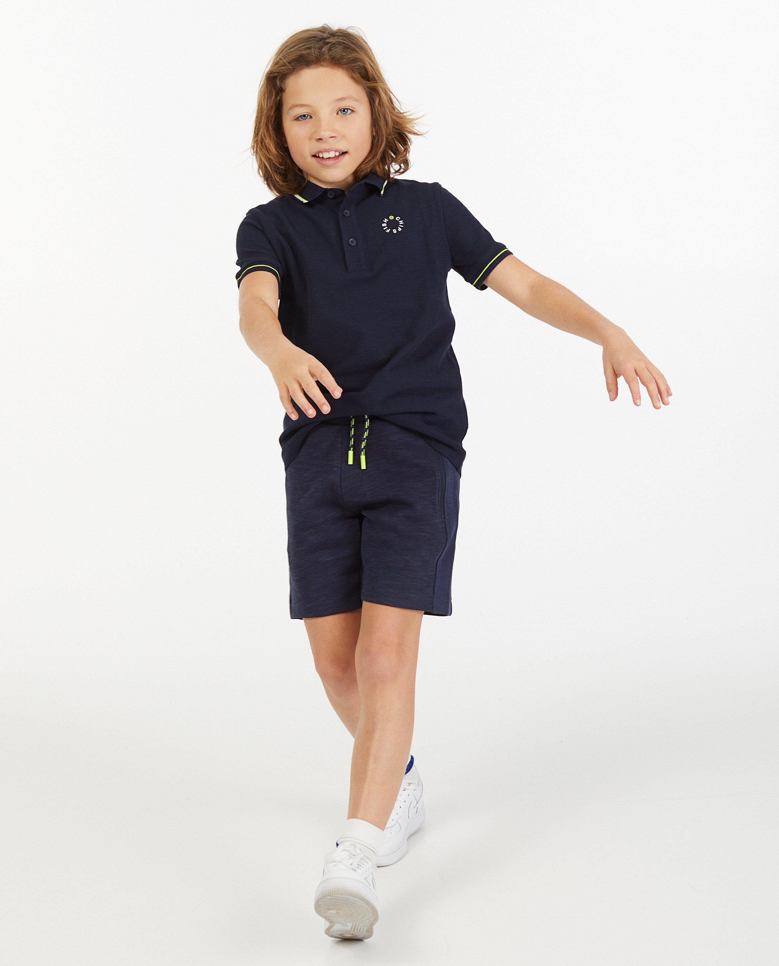 Short de bain vert foncé - avec du stretch - Fish & Chips