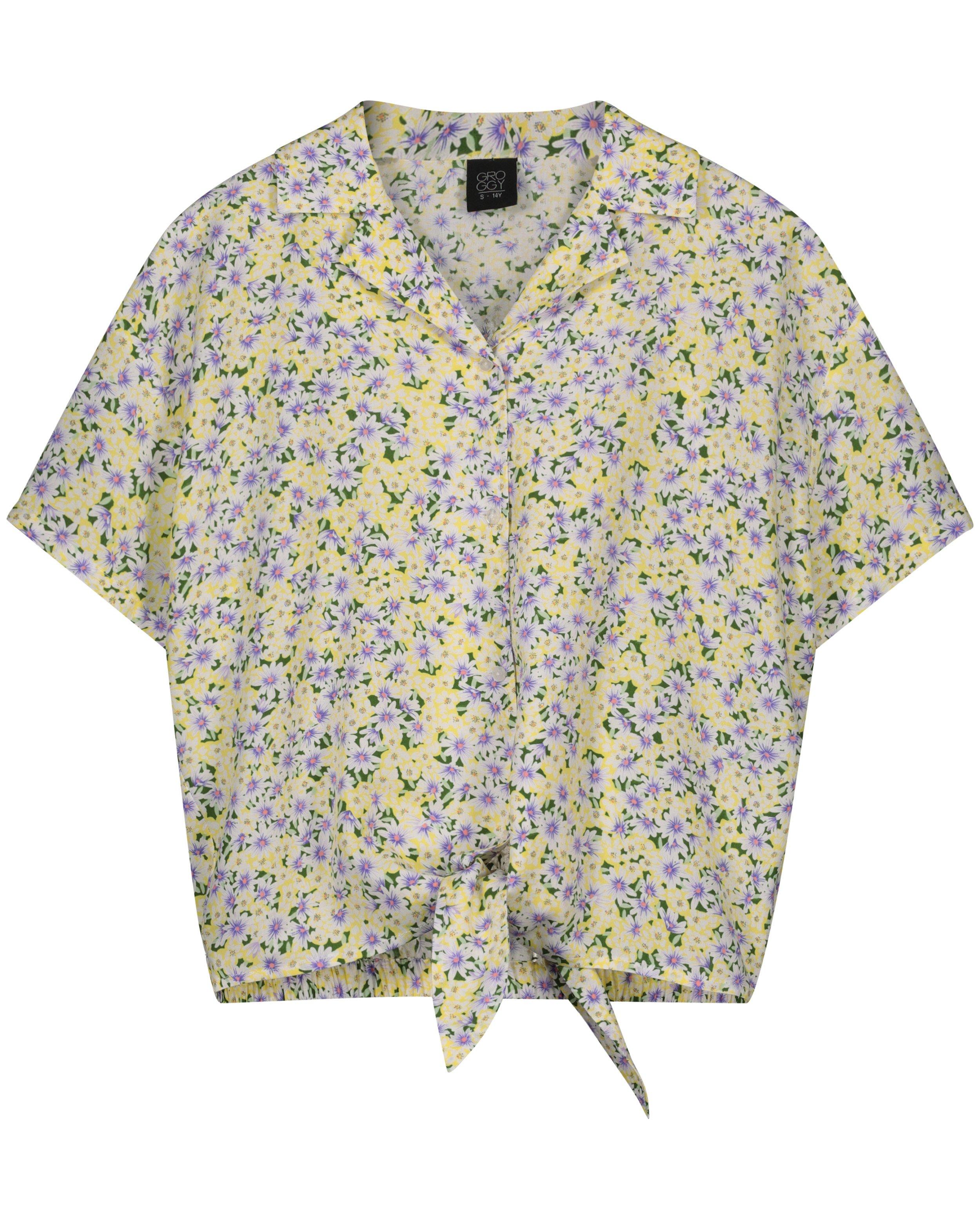 Hemden - Zwart hemdje met bloemenprint