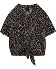 Hemden - Zwart hemdje met bloemenprint