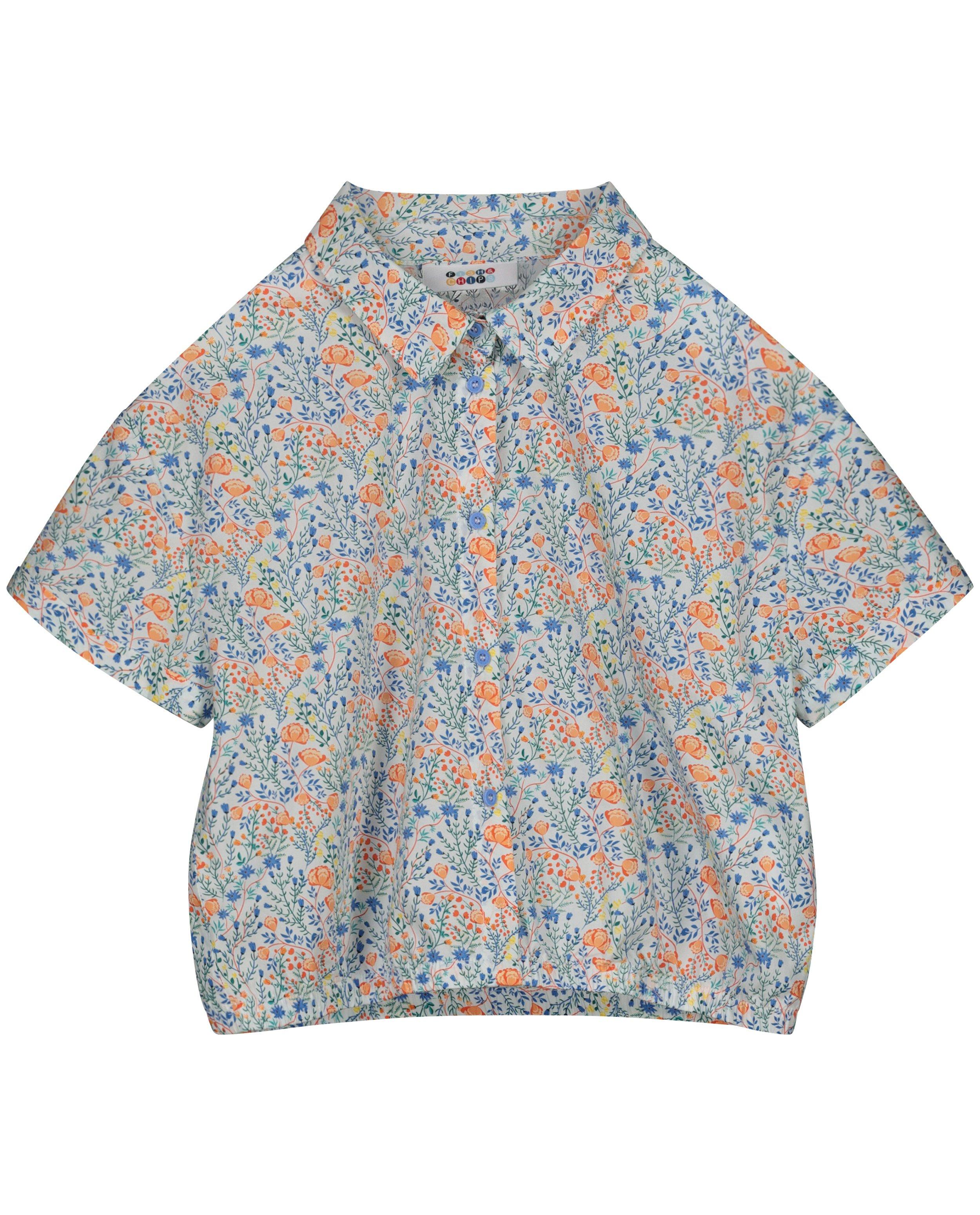 Hemden - Wit hemdje met bloemenprint