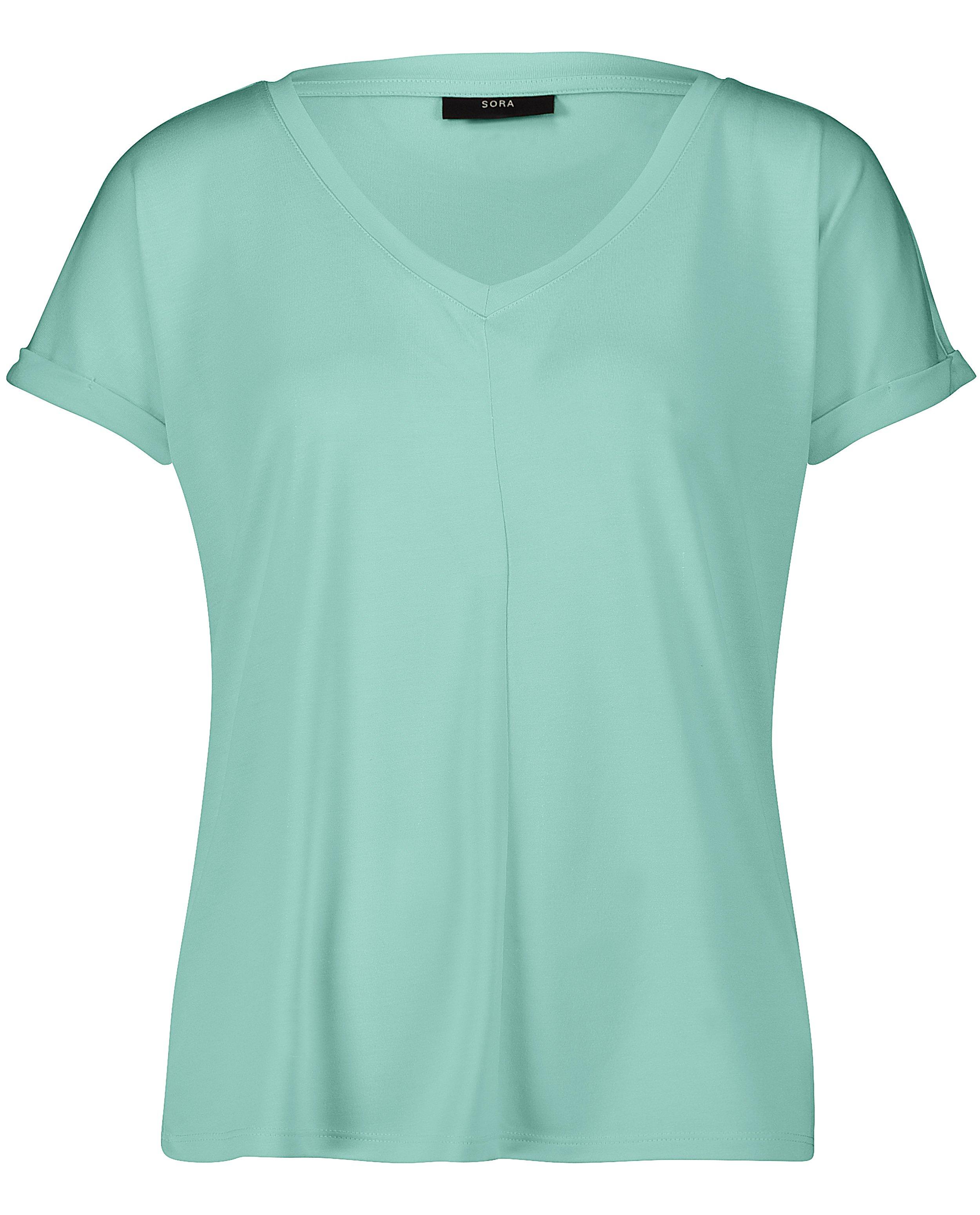 Zalmroze T-shirt Sora - met V-hals - Sora