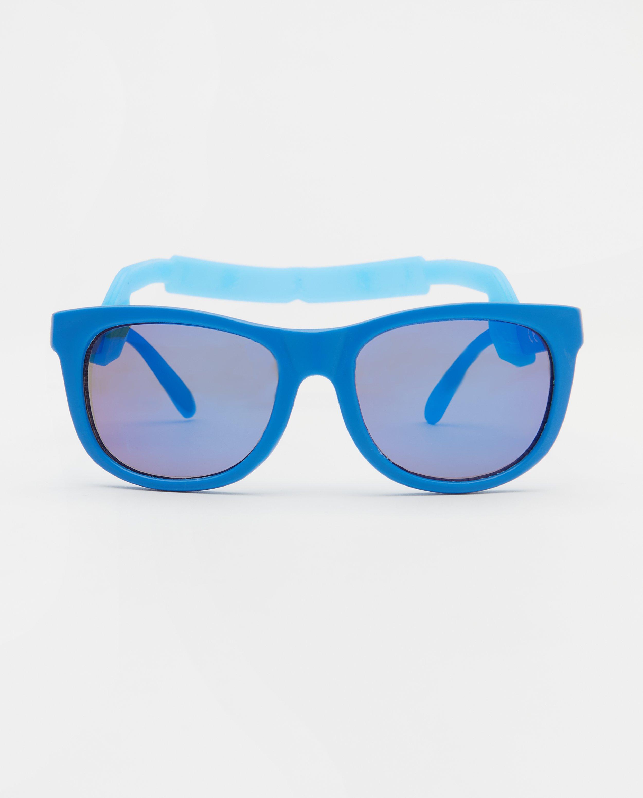 Lunettes de soleil bleues pour bébés - avec élastique amovible - JBC