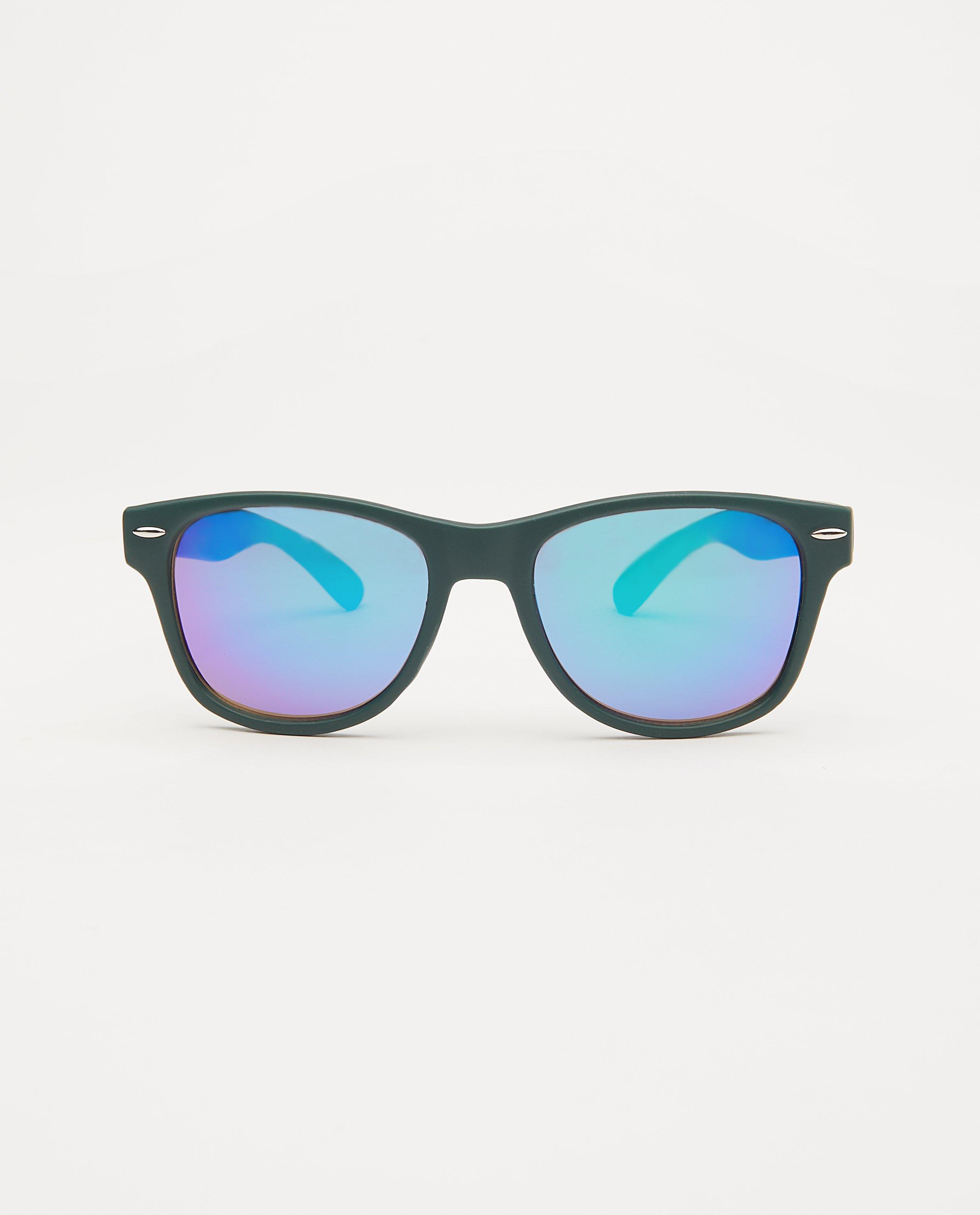 Donkergroene zonnebril - met blauwe glazen - JBC