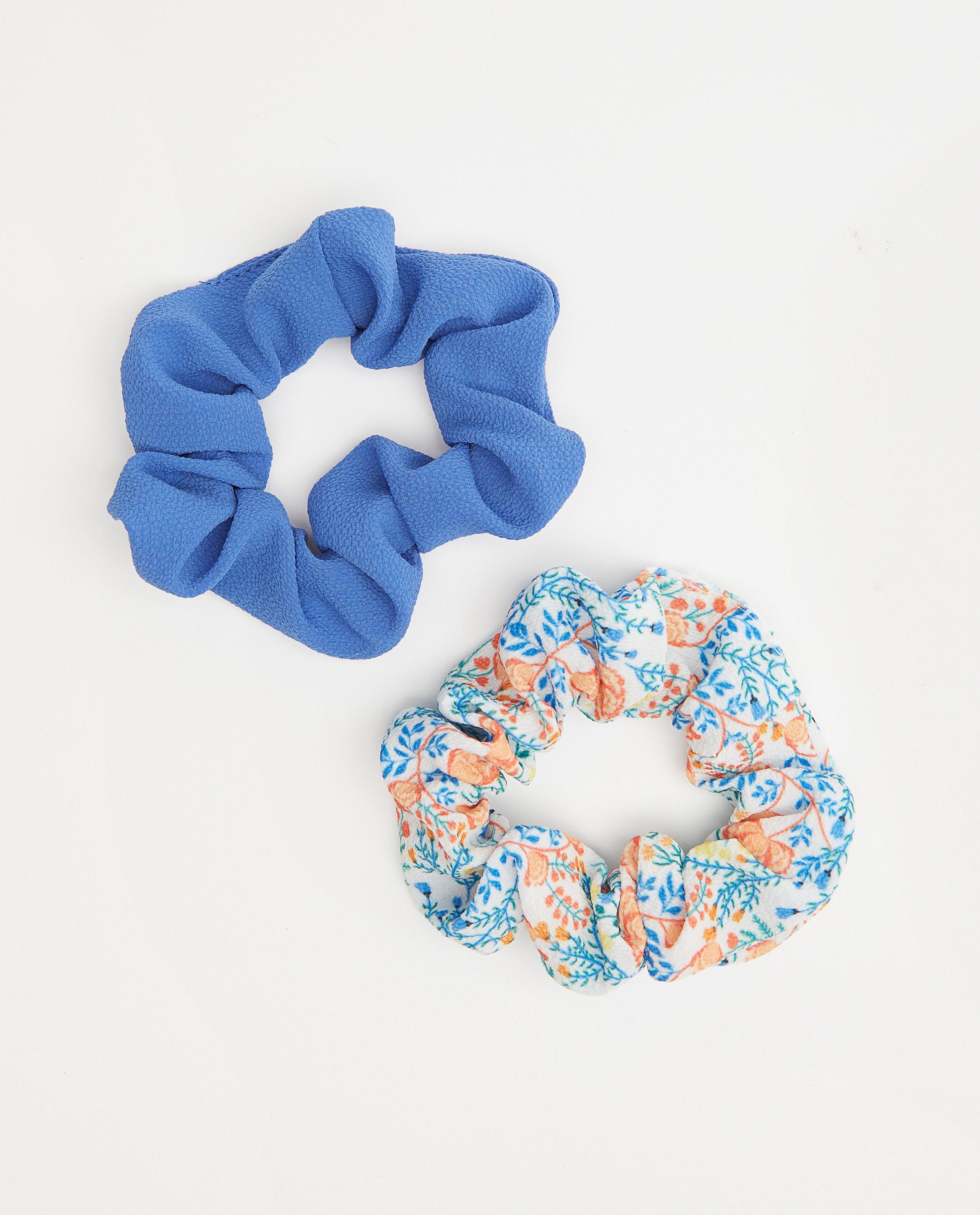 Lot de 2 chouchous - bleu et fleuri - Fish & Chips