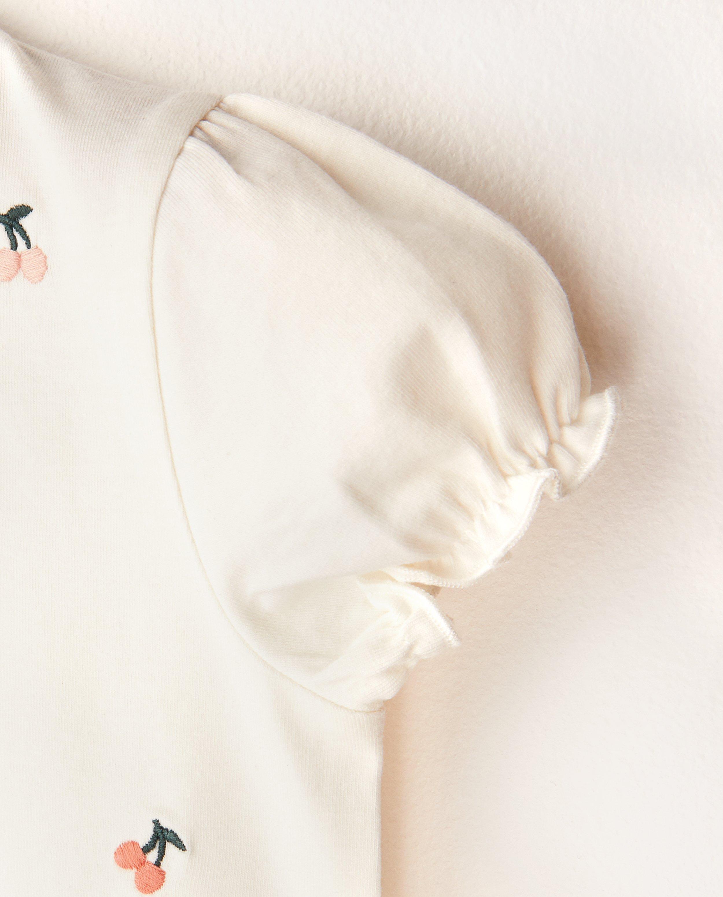 T-shirts - T-shirt blanc à broderie
