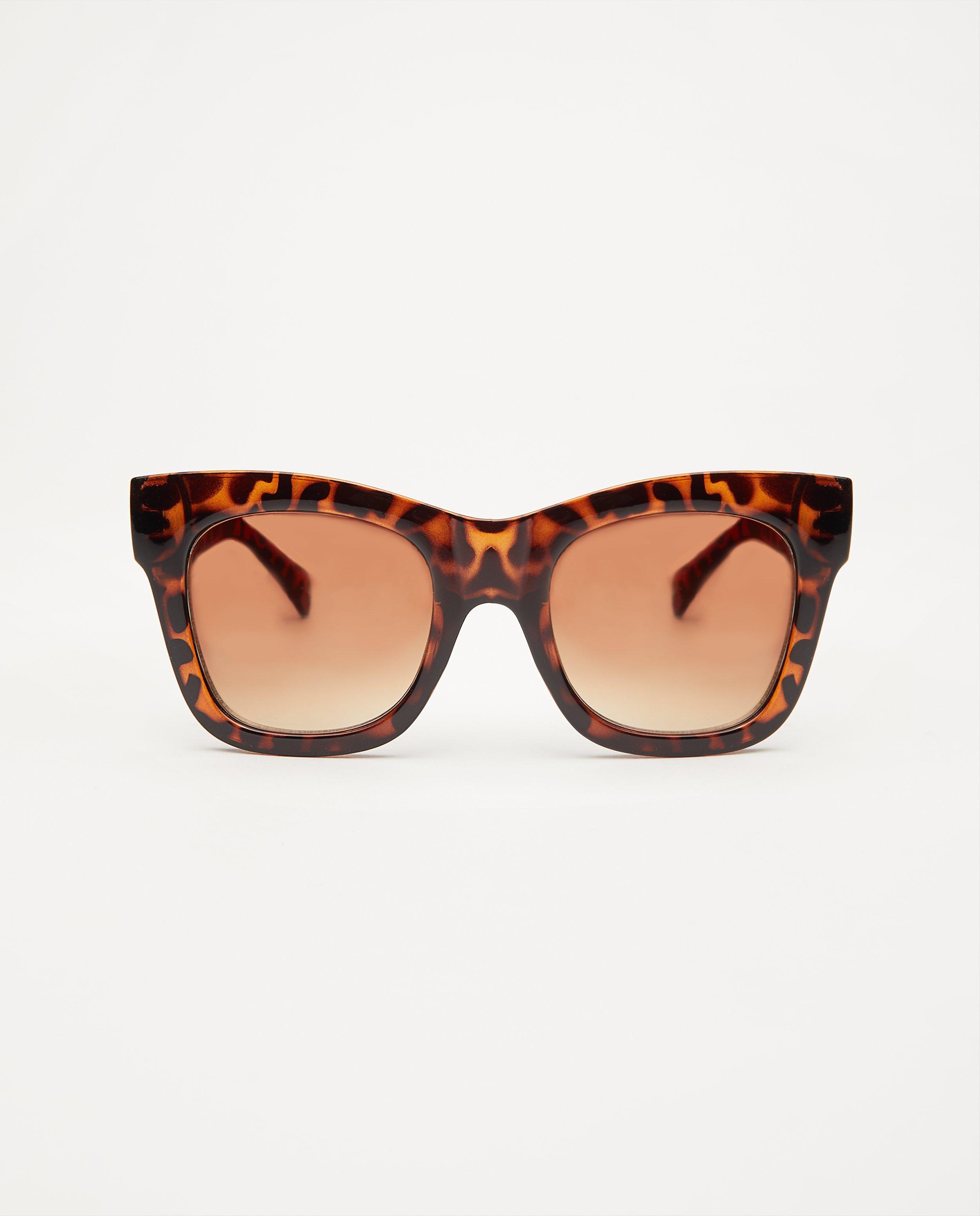Lunettes de soleil brunes - à imprimé - JBC