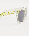 Zonnebrillen - Witte zonnebril met ananasprint