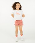 Wit T-shirt met opschrift - null - Cuddles and Smiles
