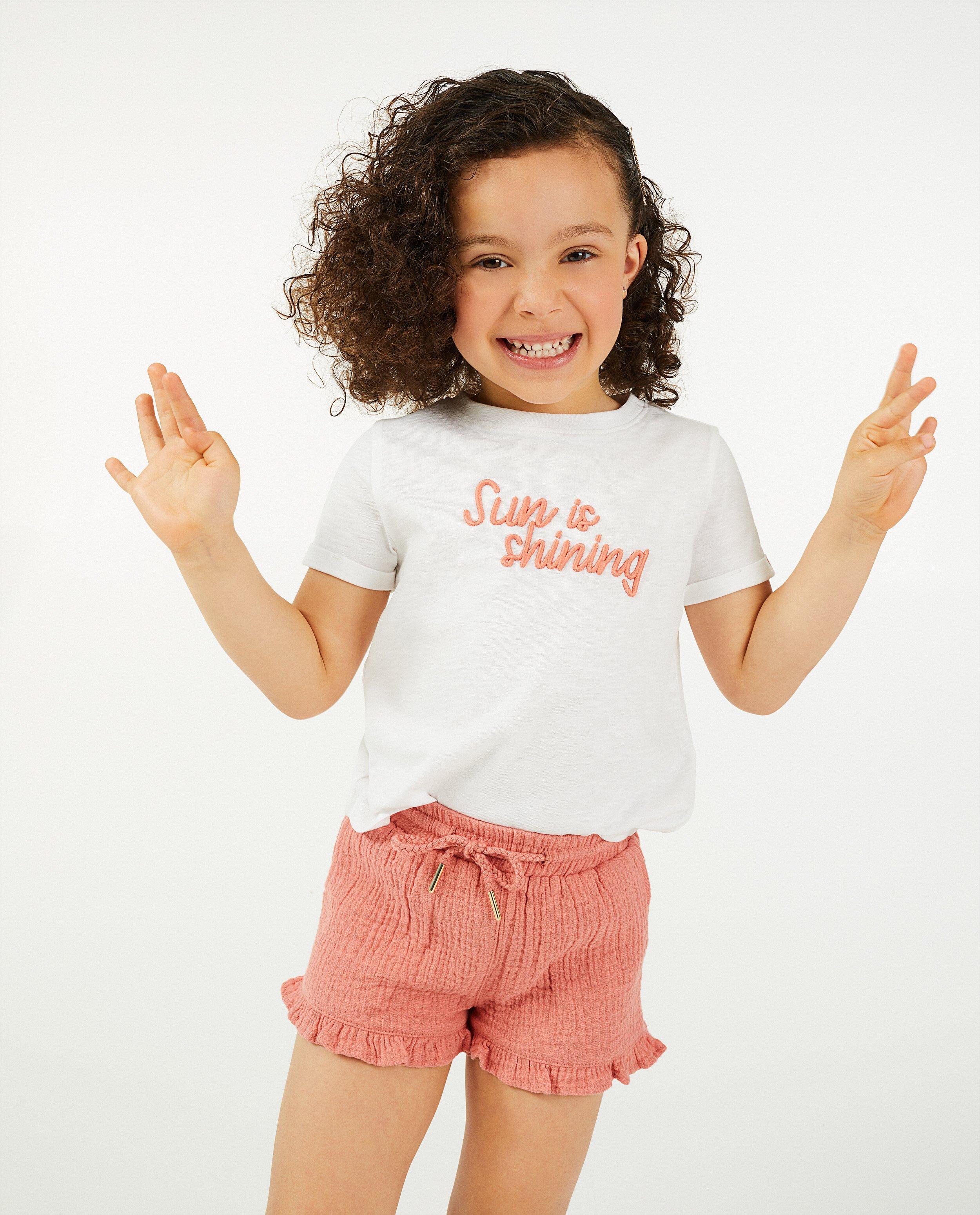 T-shirts - Wit T-shirt met opschrift