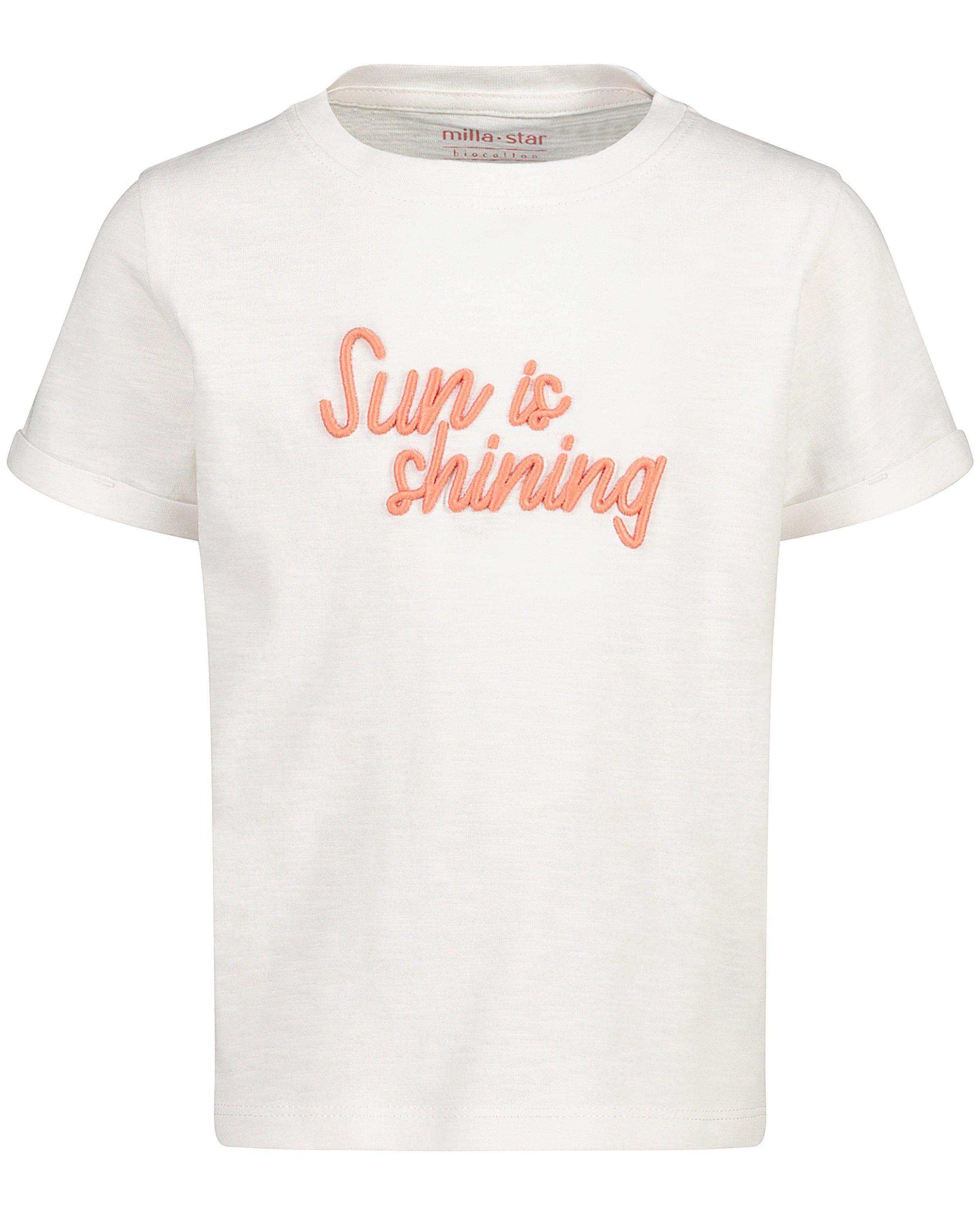 T-shirts - Wit T-shirt met opschrift