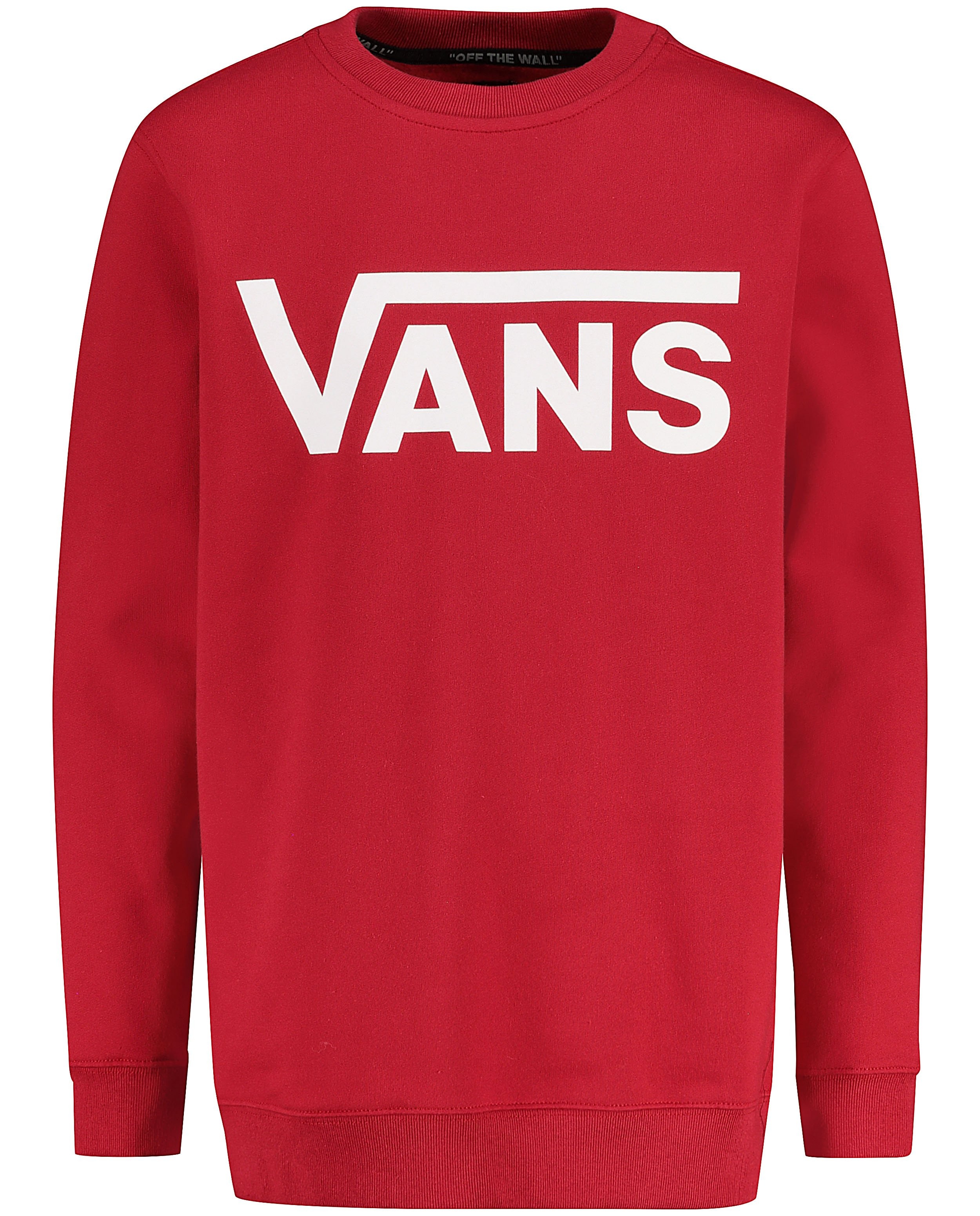 Rode sweater met opschrift Vans - logo-sweater - Vans