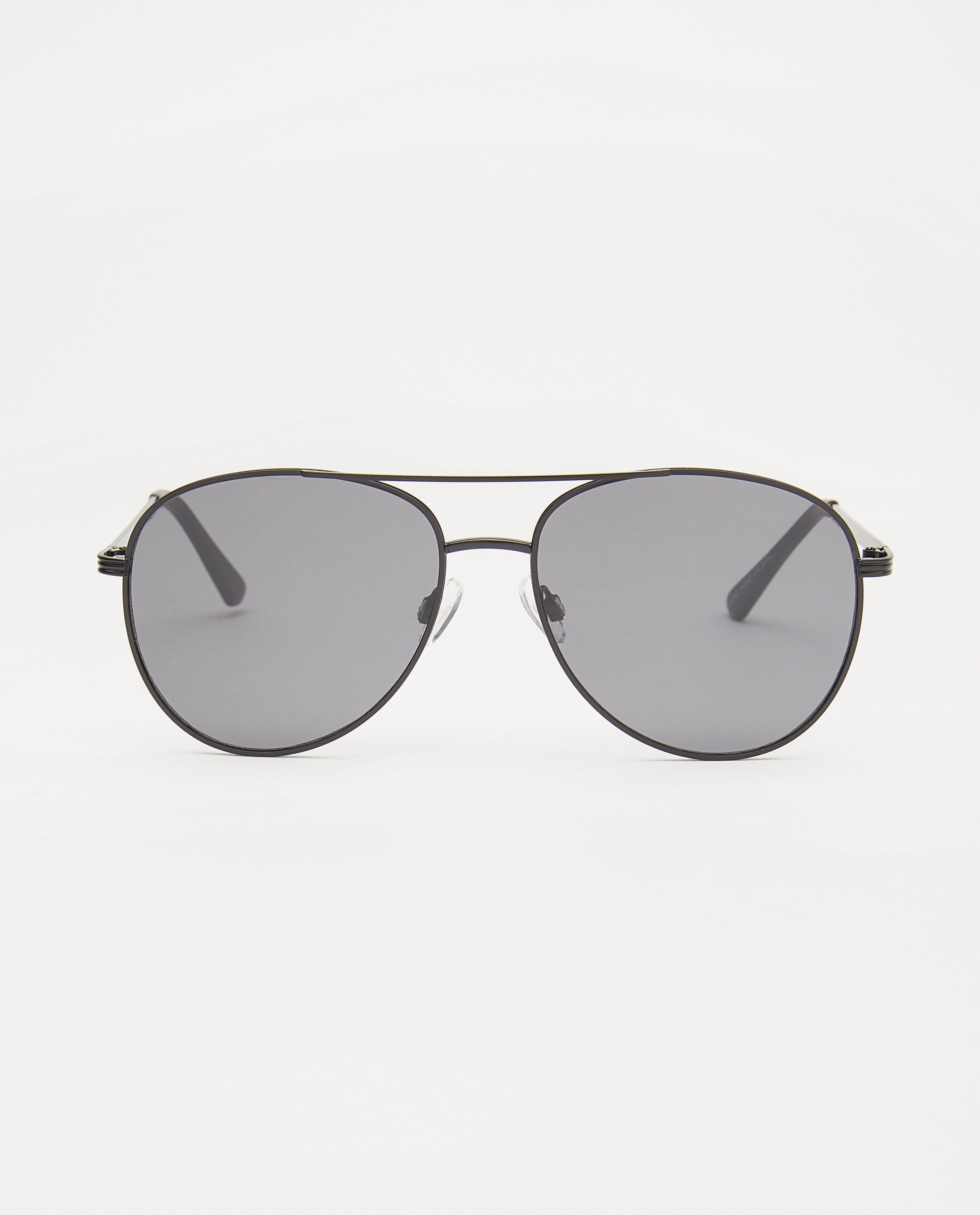 Lunettes aviateur noires - monture métallique - JBC