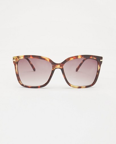 Lunettes de soleil brunes à imprimé Lunettes de soleil brunes à imprimé