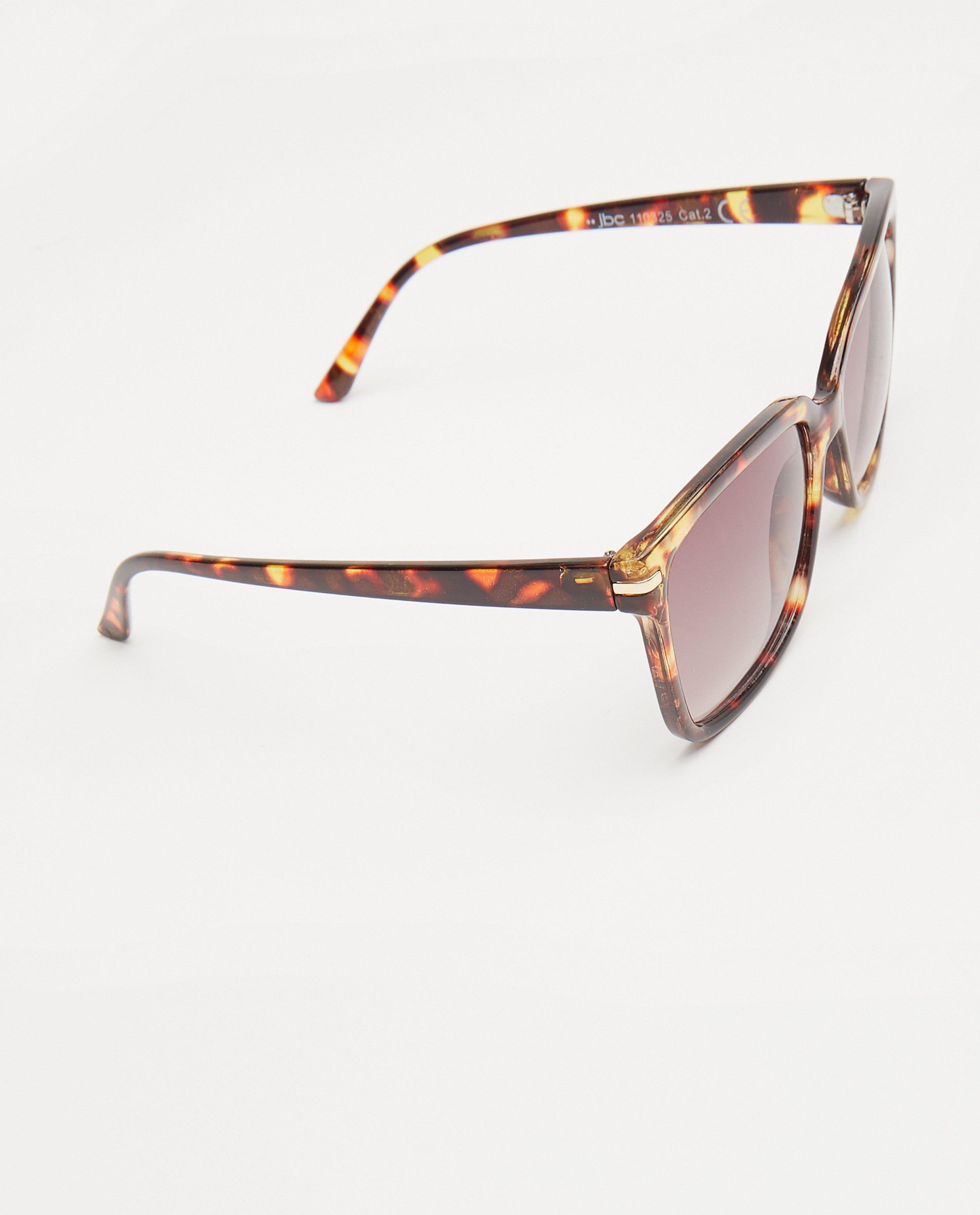 Lunettes de soleil - Lunettes de soleil brunes à imprimé