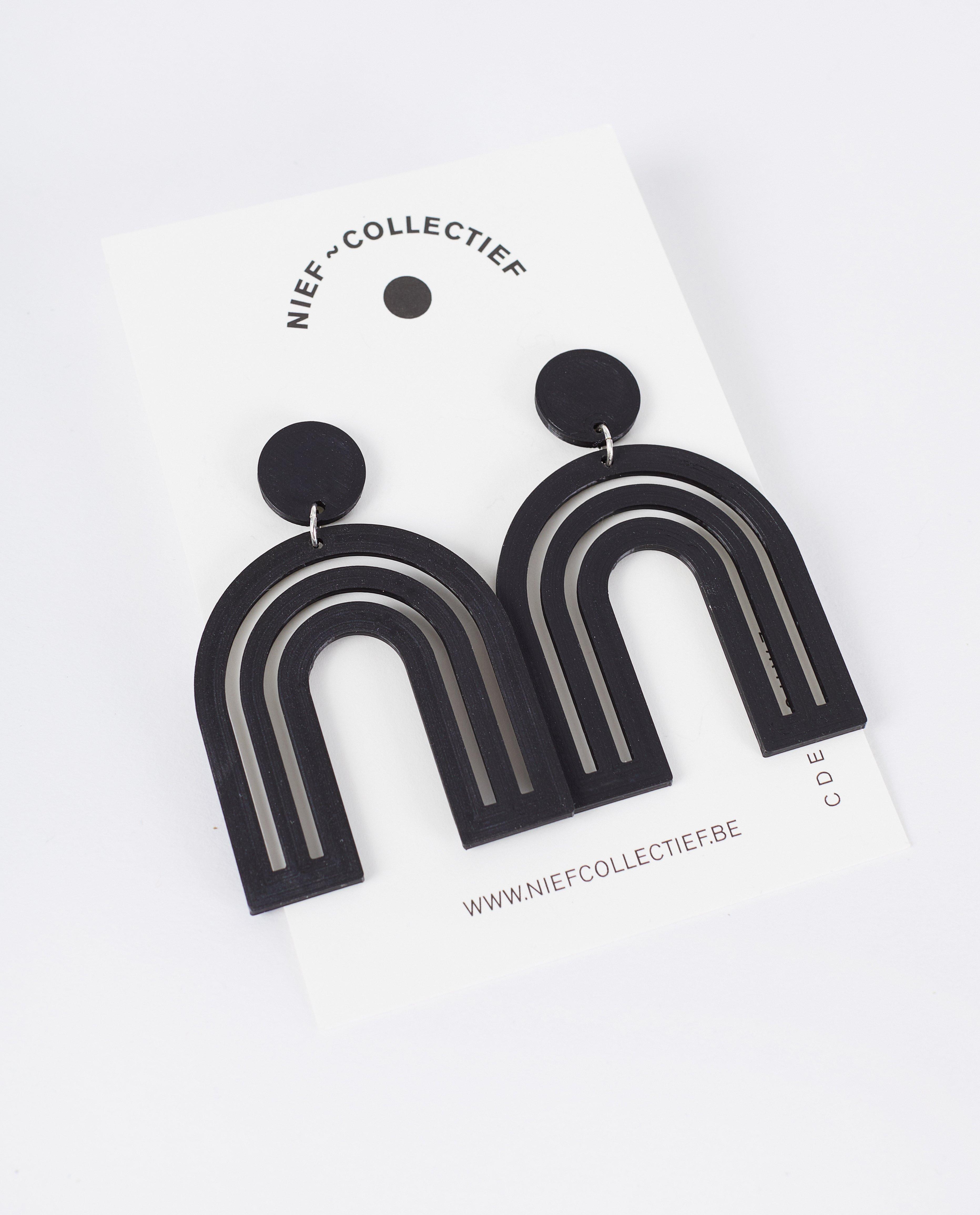 Arc en Ciel oorbellen Nief Collectief - 3D print - JBC