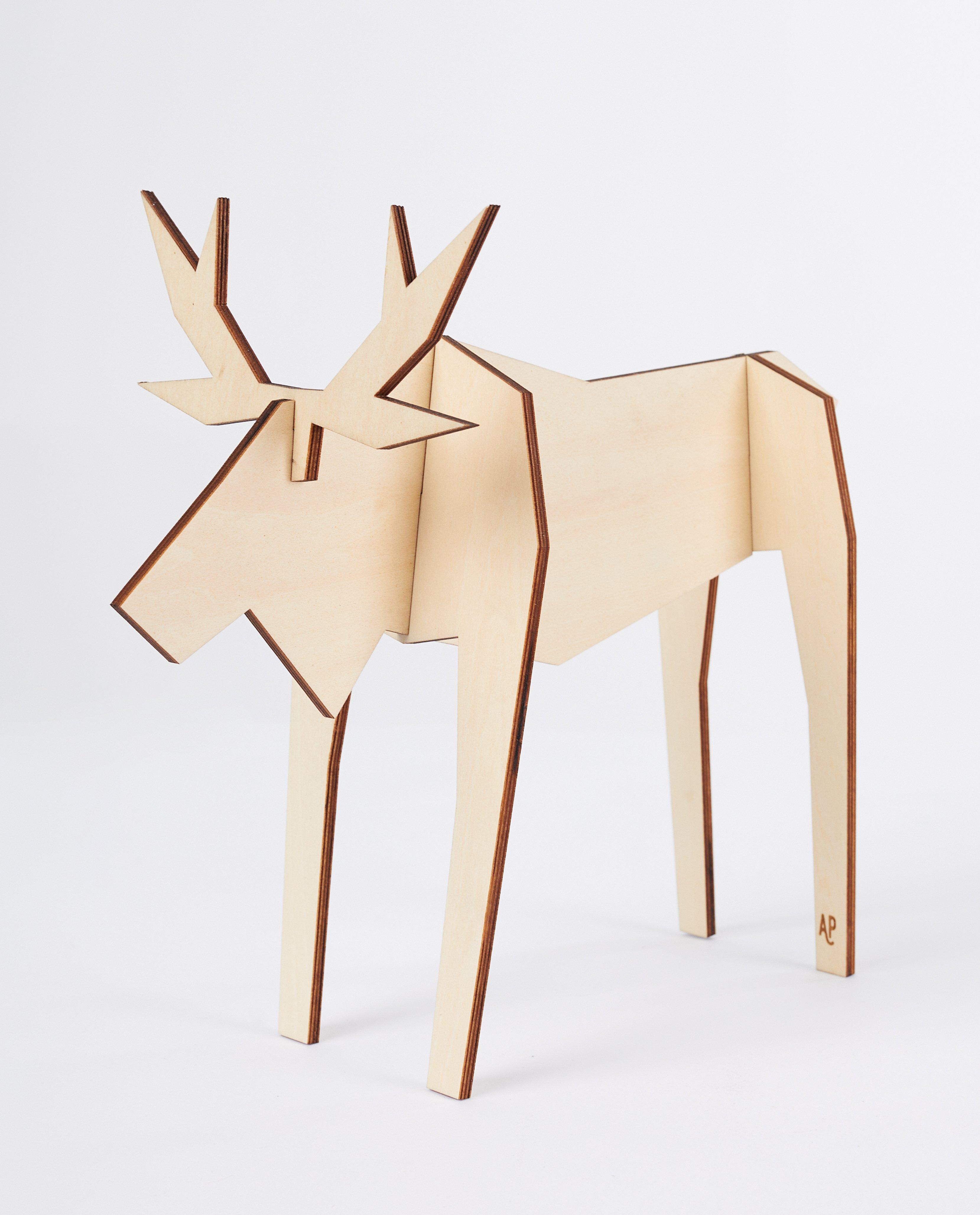 Kleine eland Atelier Pierre - hout - JBC