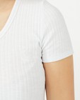 T-shirts - Cropped T-shirt met rib Steffi Mercie