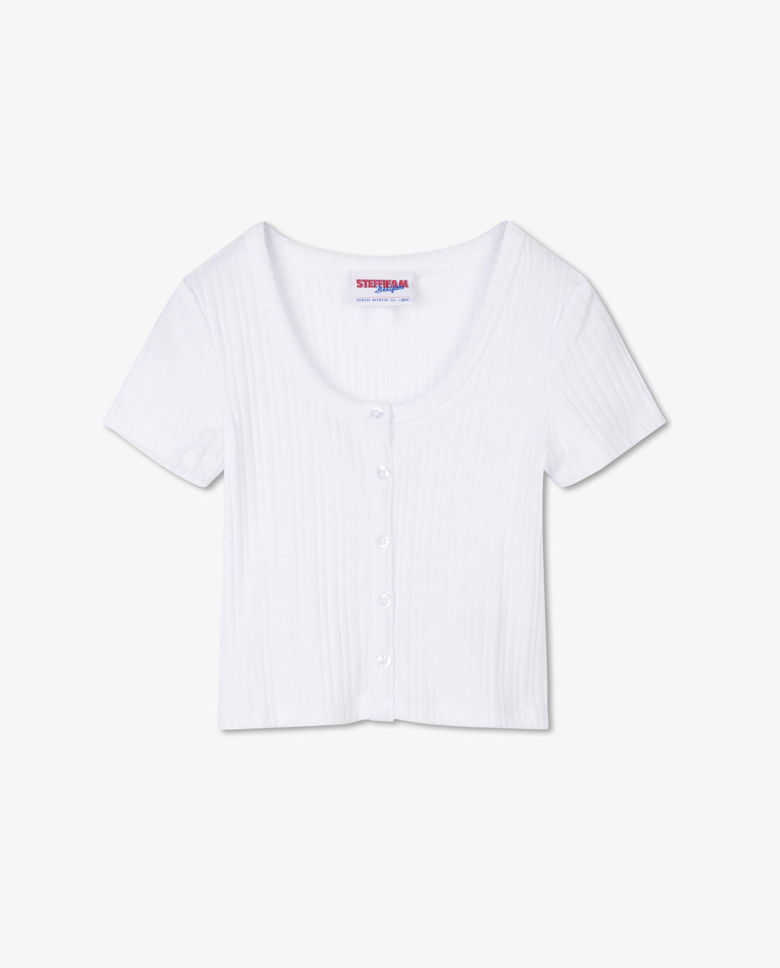 T-shirts - T-shirt court côtelé Steffi Mercie