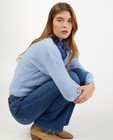 Cardigan bleu - en fin tricot - Ella Italia