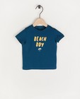 T-shirt bleu à inscription BESTies - en coton - Besties