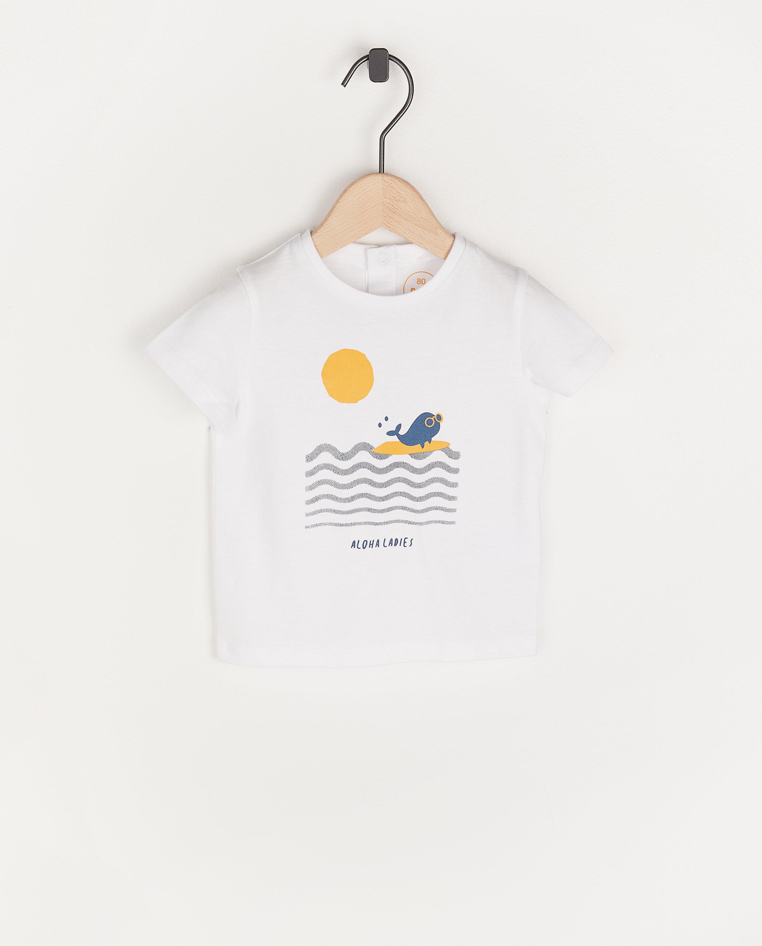 T-shirt blanc, imprimé BESTies - en coton - Besties