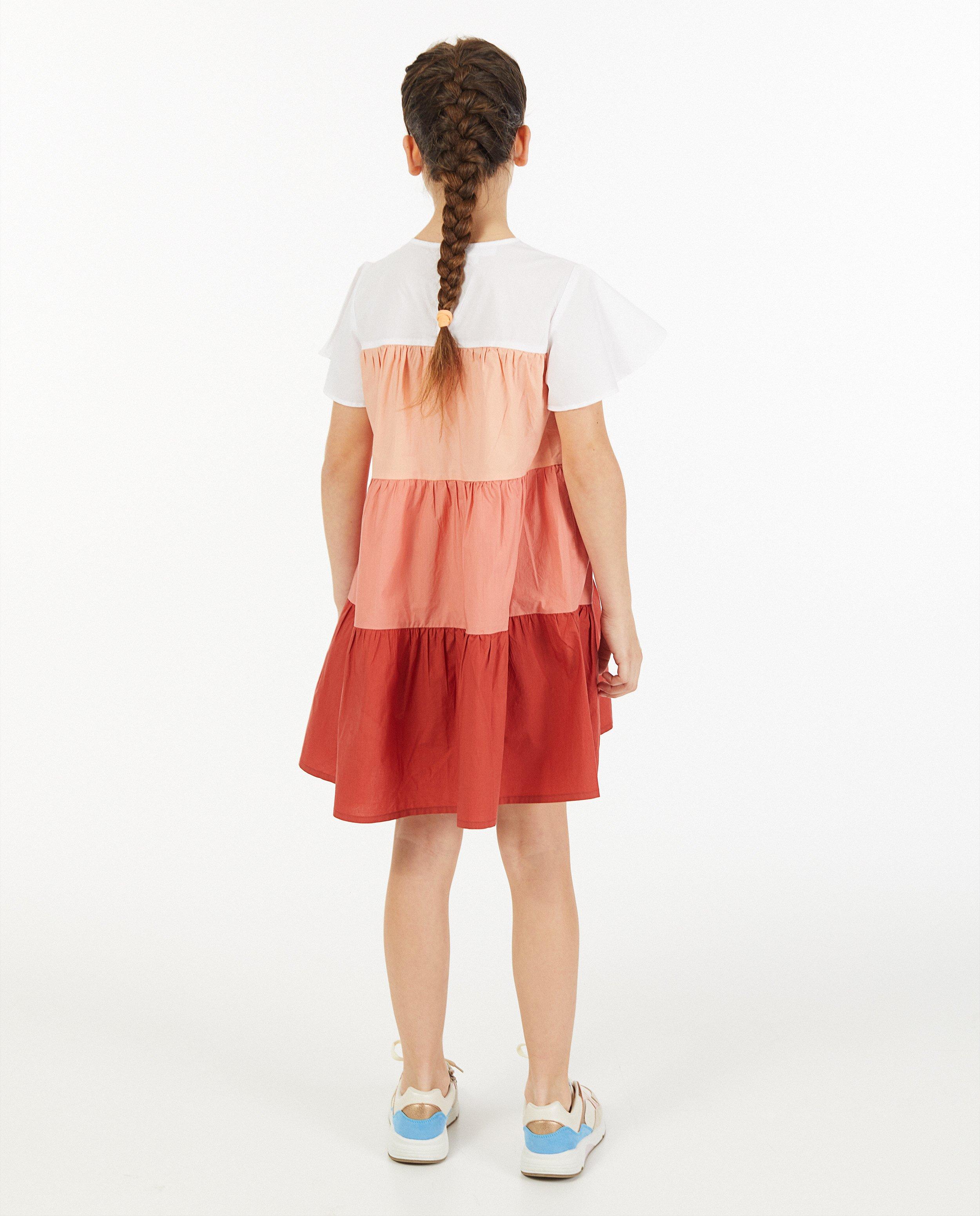 Robes - Robe en coton avec color block