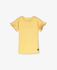 T-shirt jaune à volants Levv - null - Levv