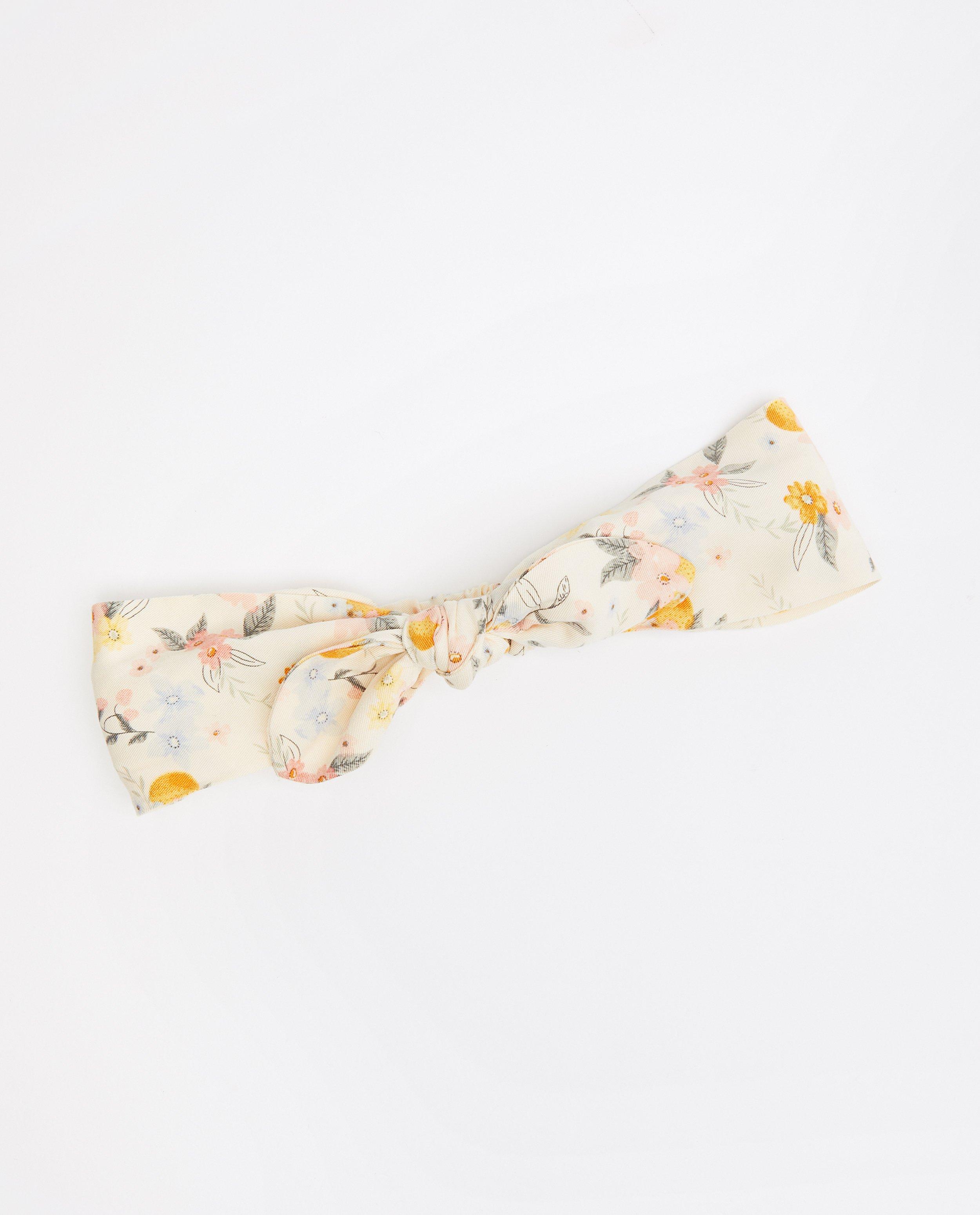 Bandeau jaune clair à imprimé fleuri - imprimé intégral - Fish & Chips