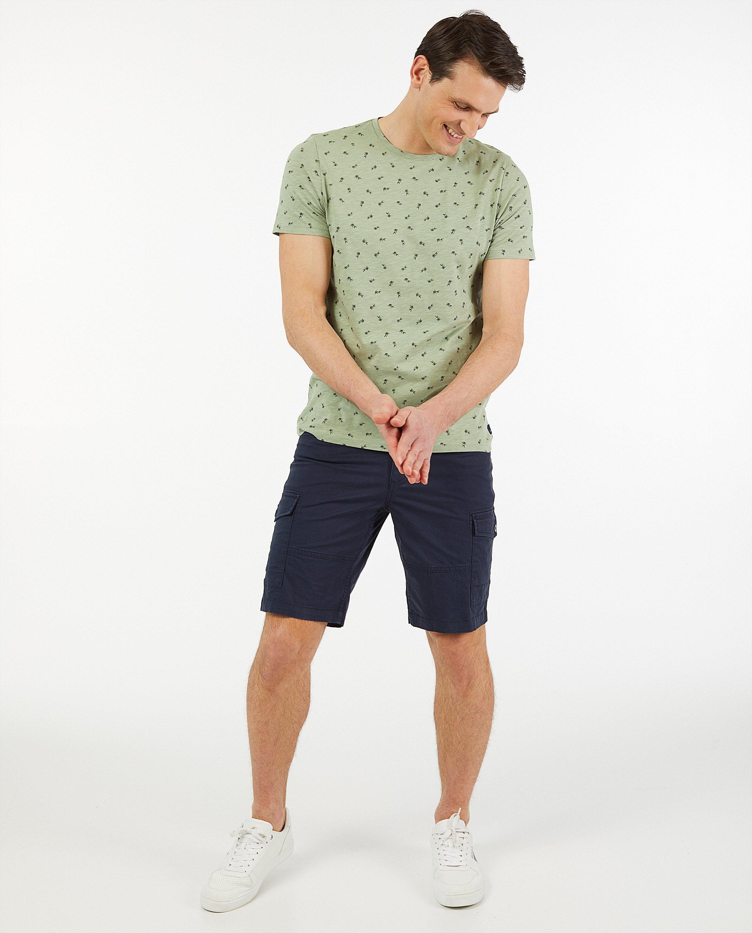 Blauwe bermuda met klepzakken - cargo - Quarterback