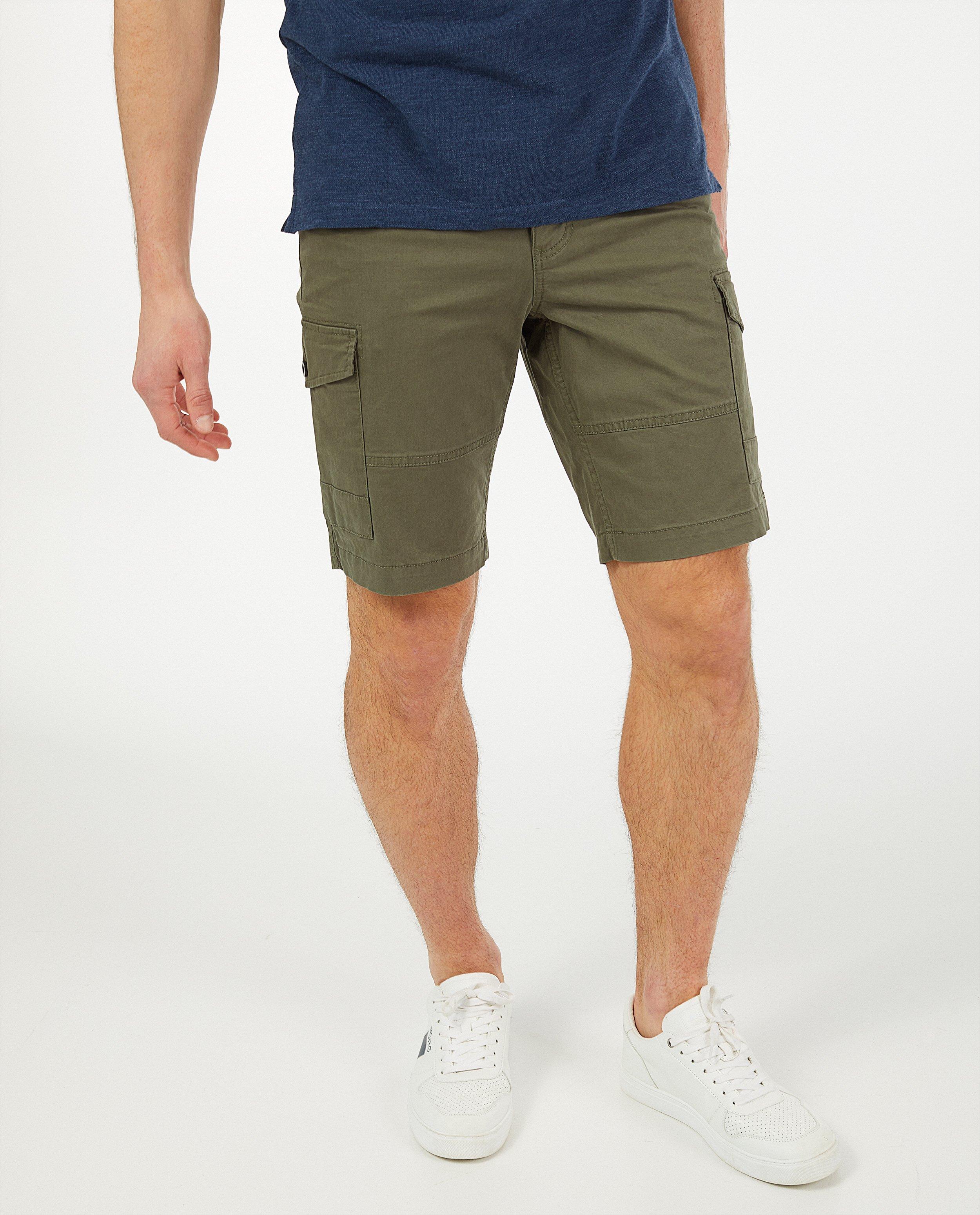 Shorts - Bermuda beige à poches à rabat