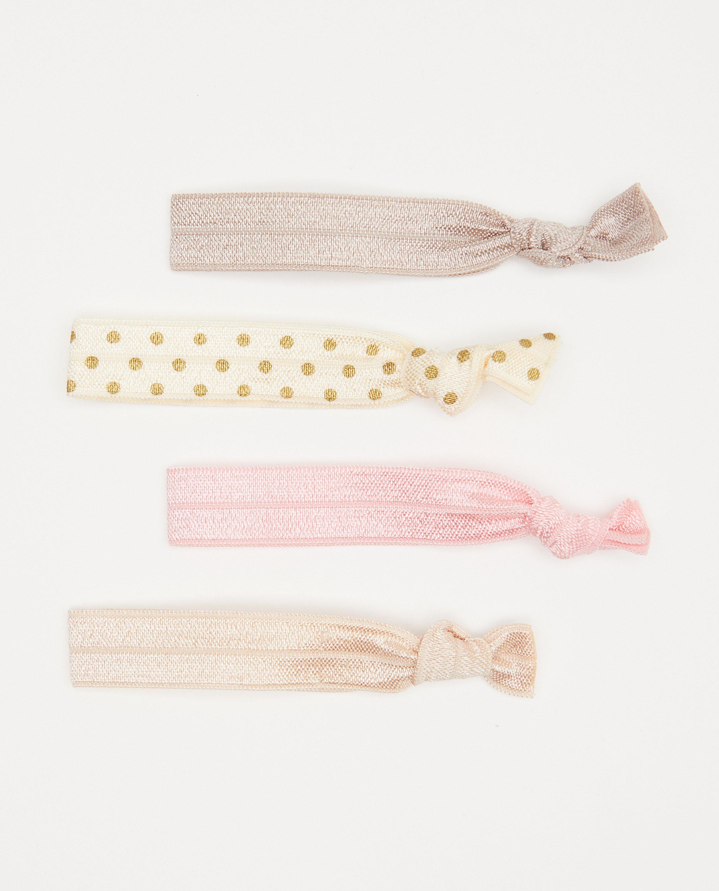 Lot de 4 élastiques à cheveux #LikeMe - avec un petit bouton - Like Me