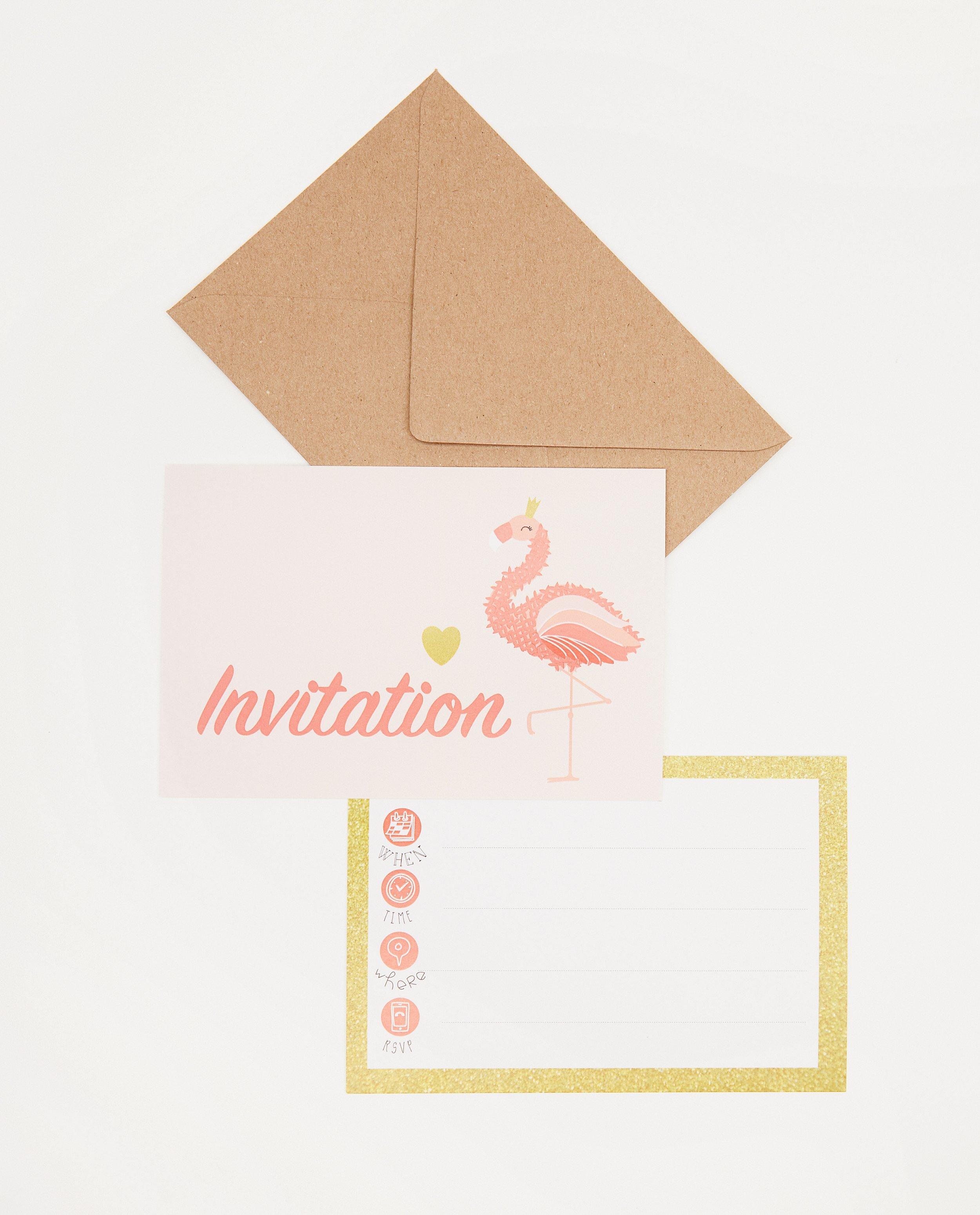 Lot de 6 invitations d’anniversaire AVA x JBC - JBC x AVA - AVA x JBC