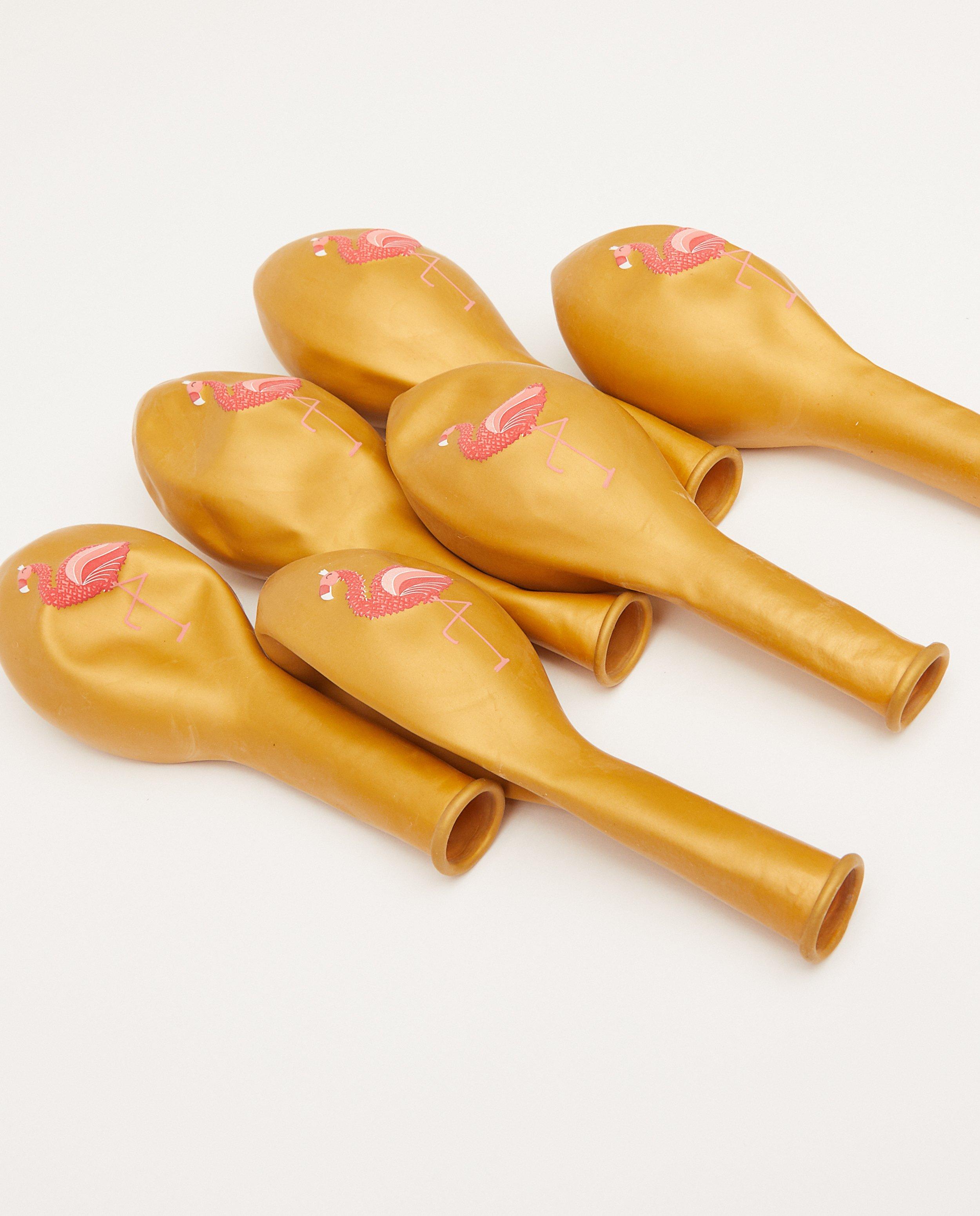 Cadeaux - Lot de 6 ballons avec flamant rose AVA x JBC