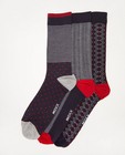 Coffret cadeau : lot de 3 paires de chaussettes Mexx - bleues, rouges et grises - Mexx