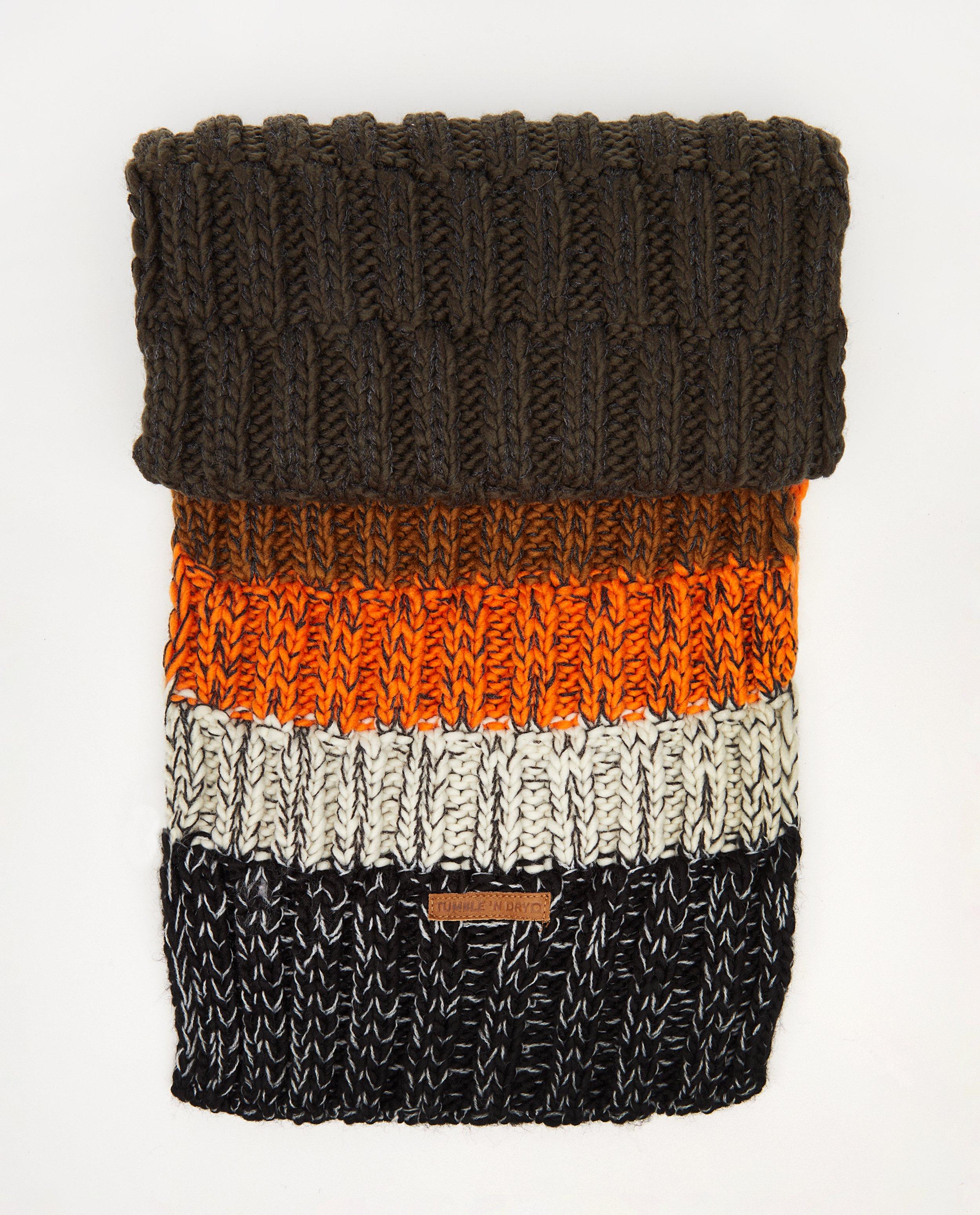 Gestreepte sjaal Tumble 'n Dry - met gebreid patroon - Tumble 'n Dry