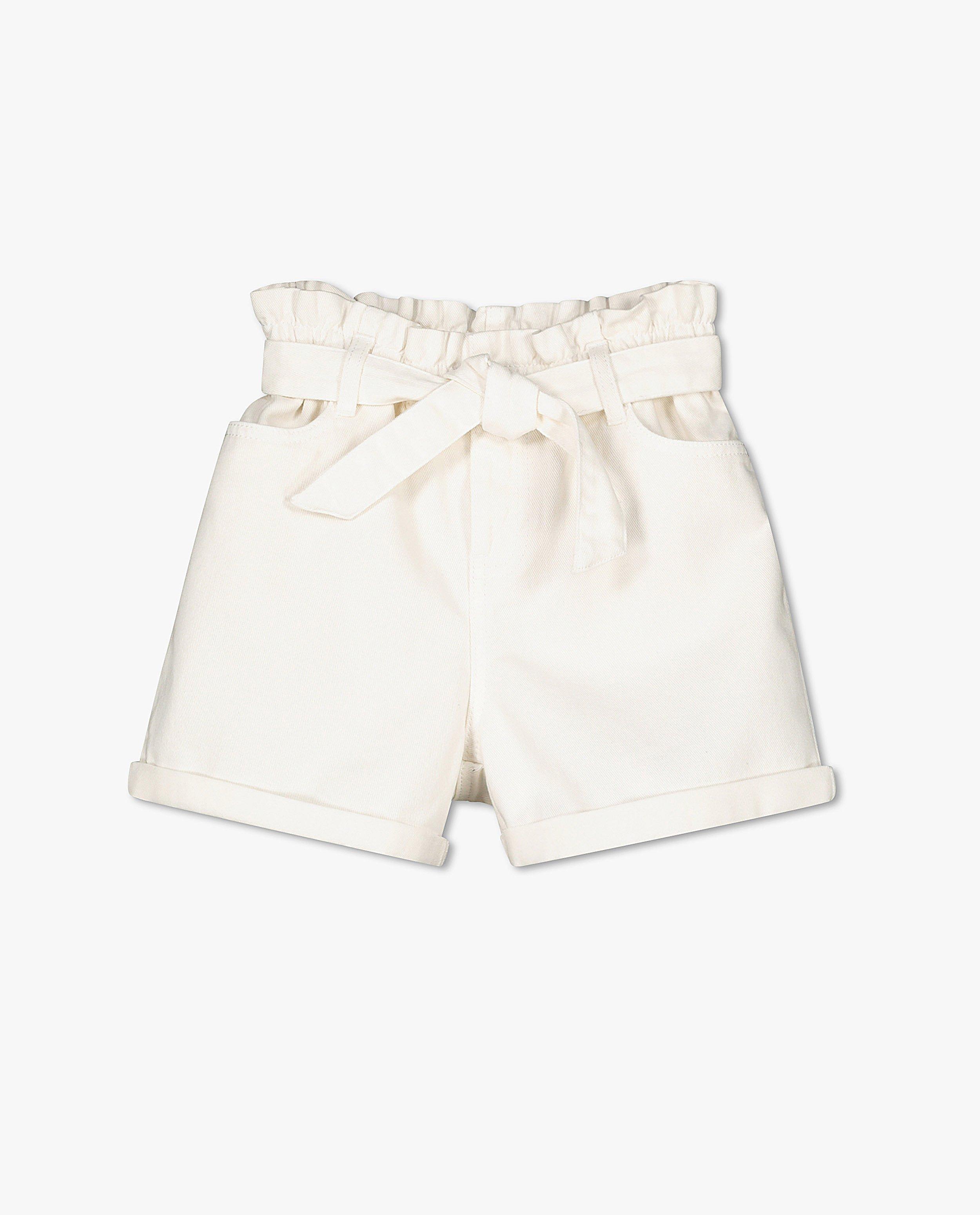 Shorten - Witte short met knooplint