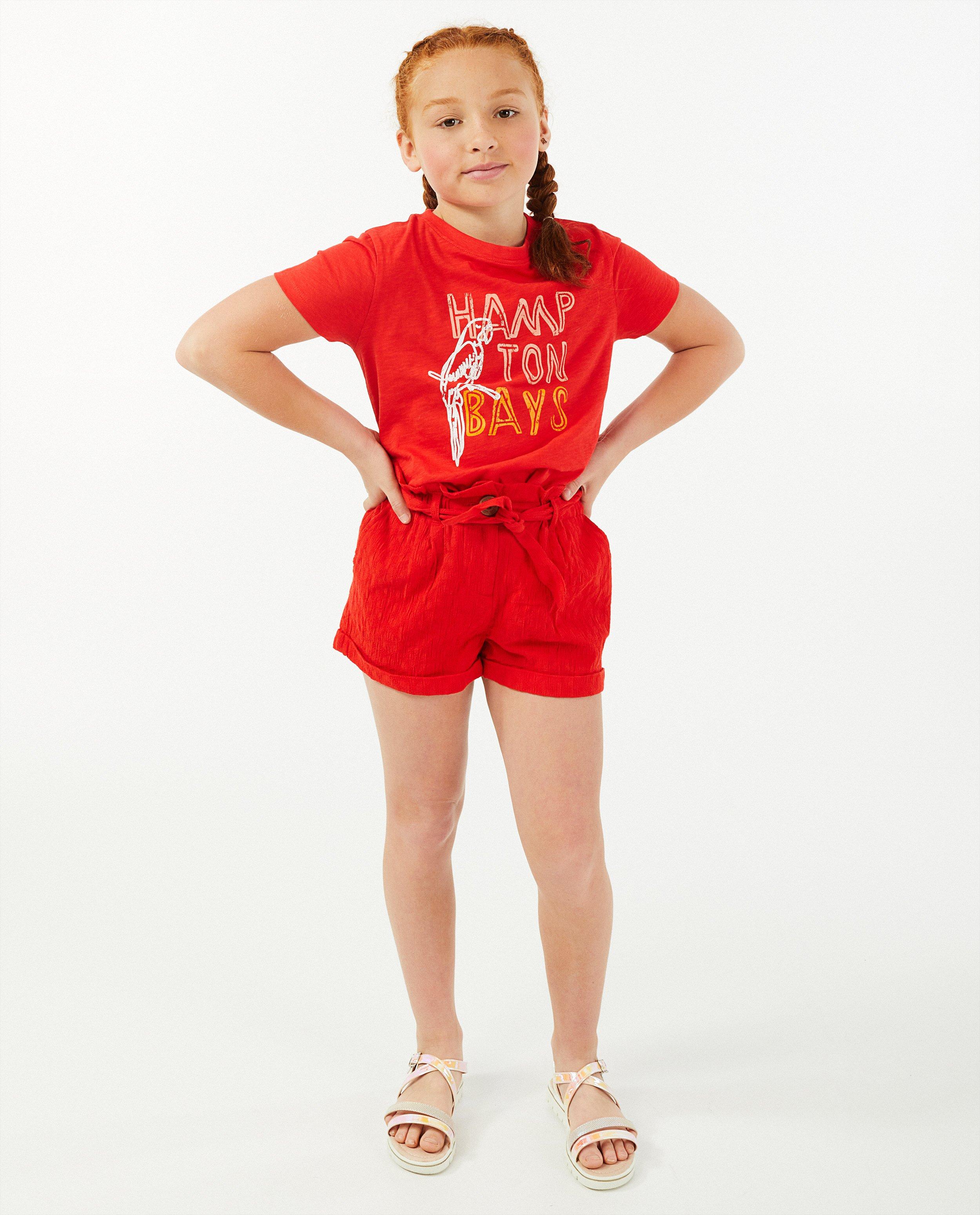 Korte short met riem Hampton Bays - van jacquard katoen - Hampton Bays