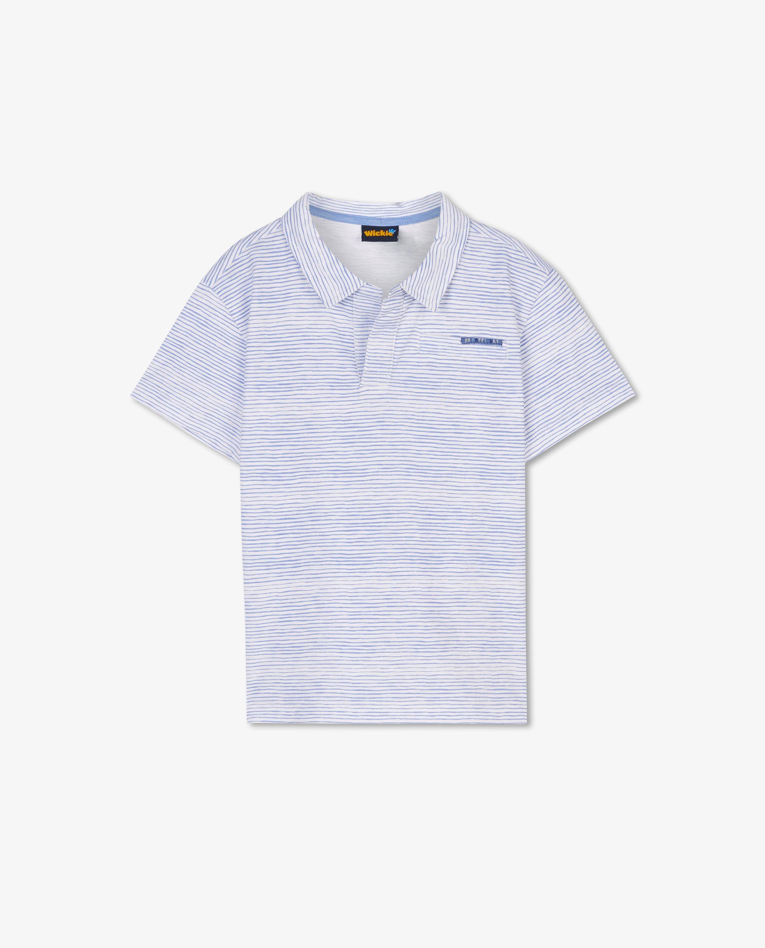 Polo's - Blauw-wit gestreept T-shirt Wickie