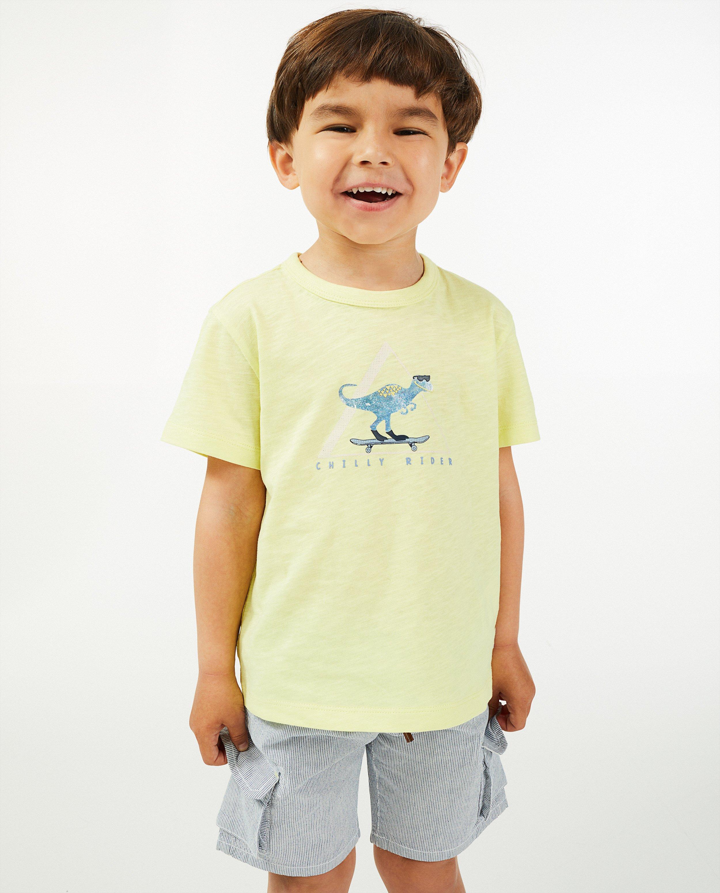 T-shirts - T-shirt en coton bio à imprimé Vic le Viking