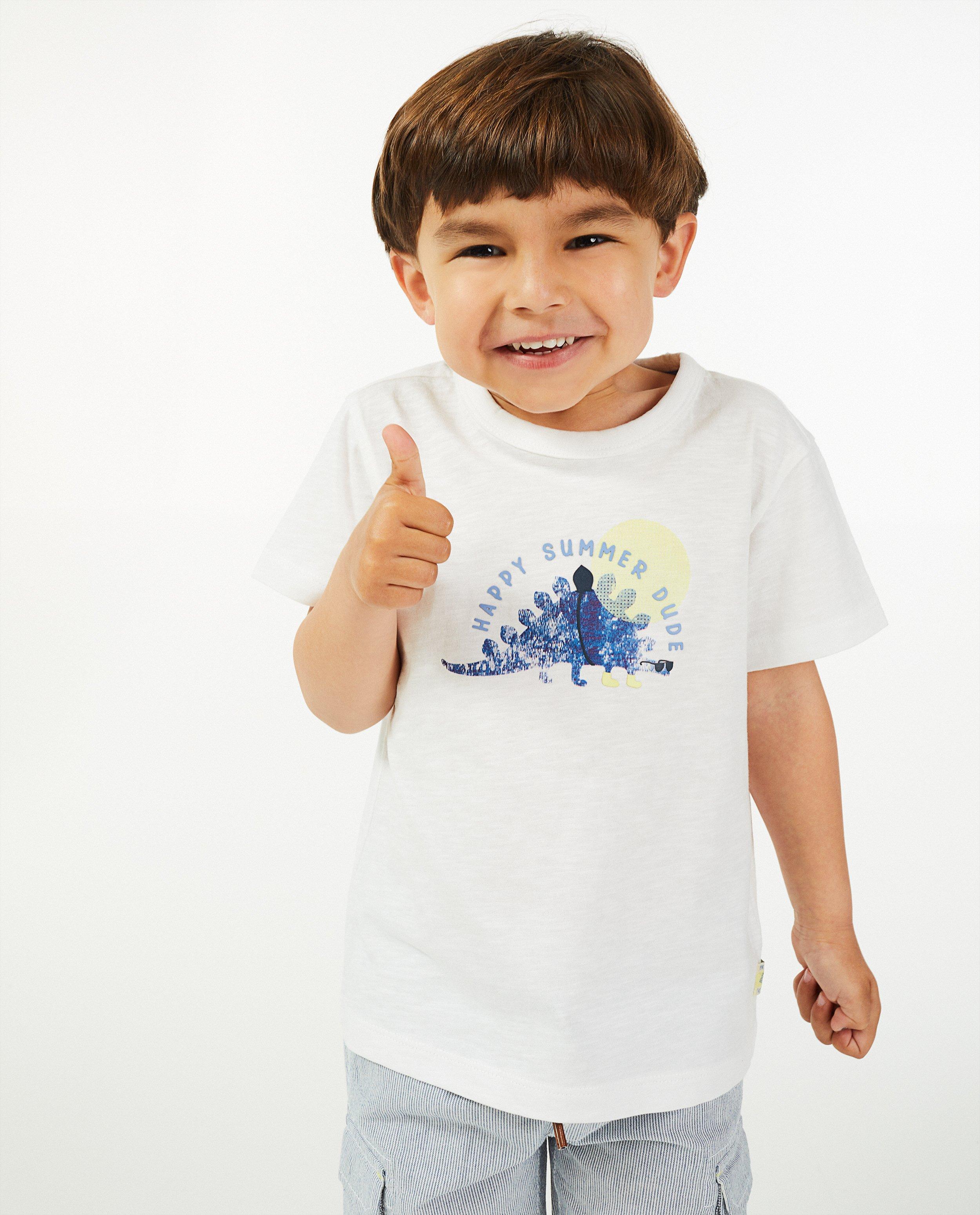 T-shirts - Biokatoenen T-shirt met print Wickie