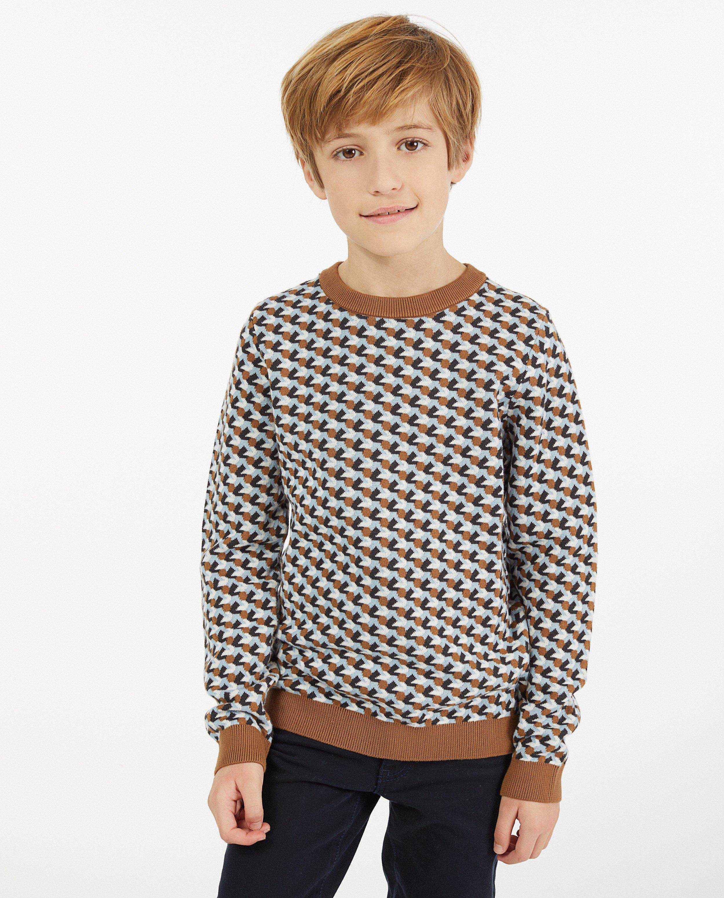 Truien - Gebreide trui met jacquard patroon