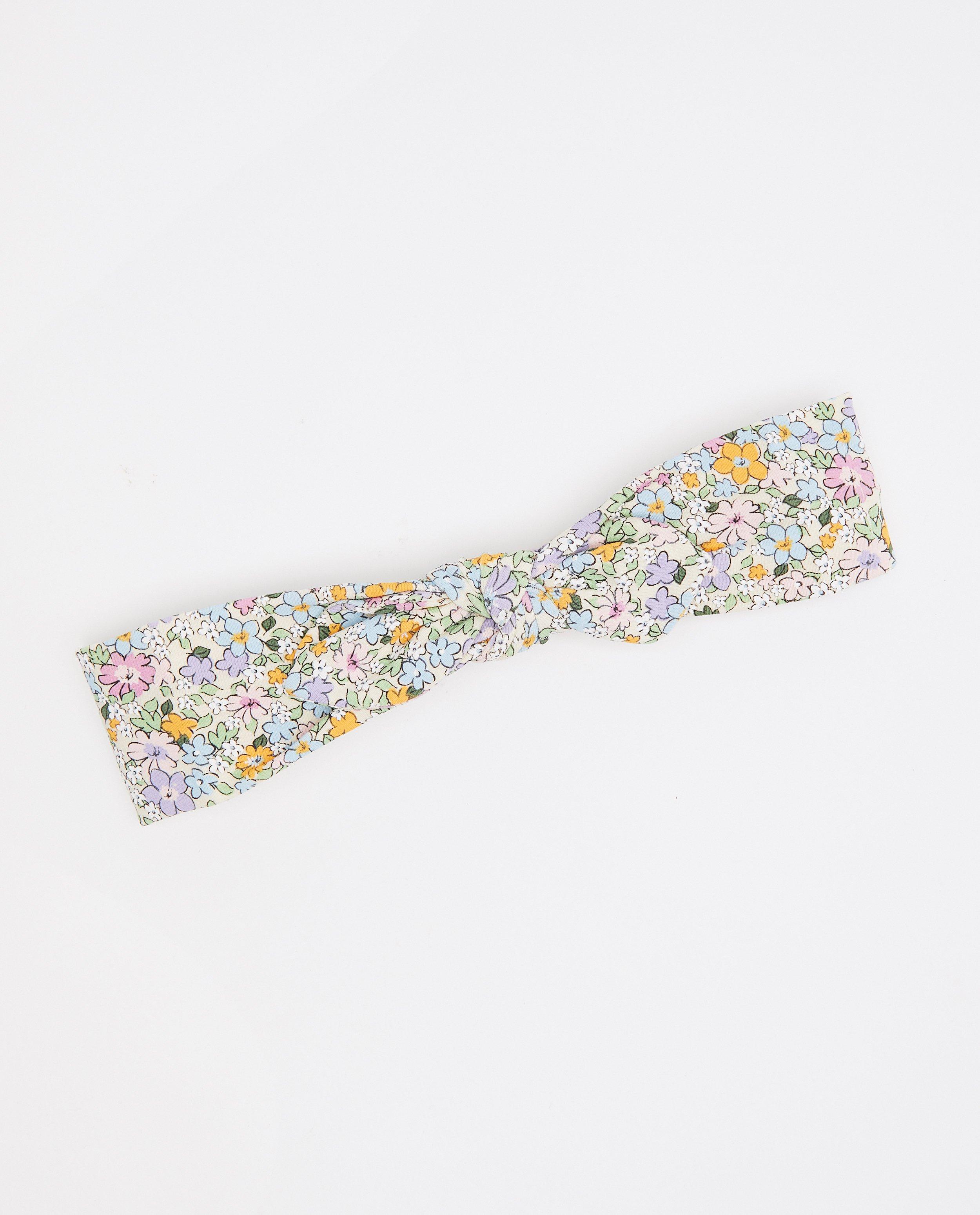 Haarband met bloemenprint - en knoopdetail - Milla Star