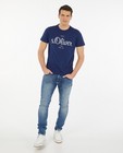 Blauw T-shirt met print s.Oliver - stretch - S. Oliver