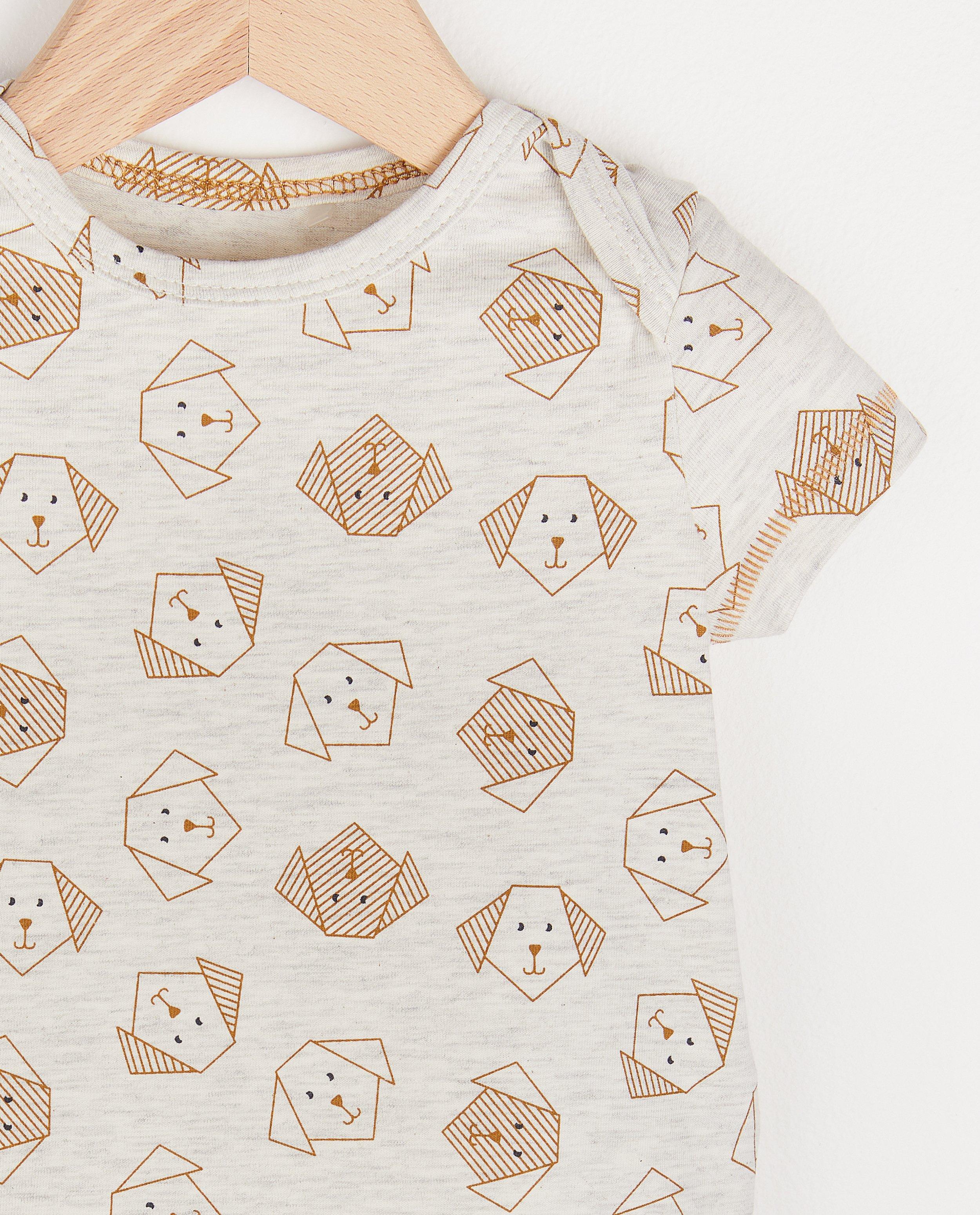 T-shirts - Gemêleerd T-shirtje met hondenprint